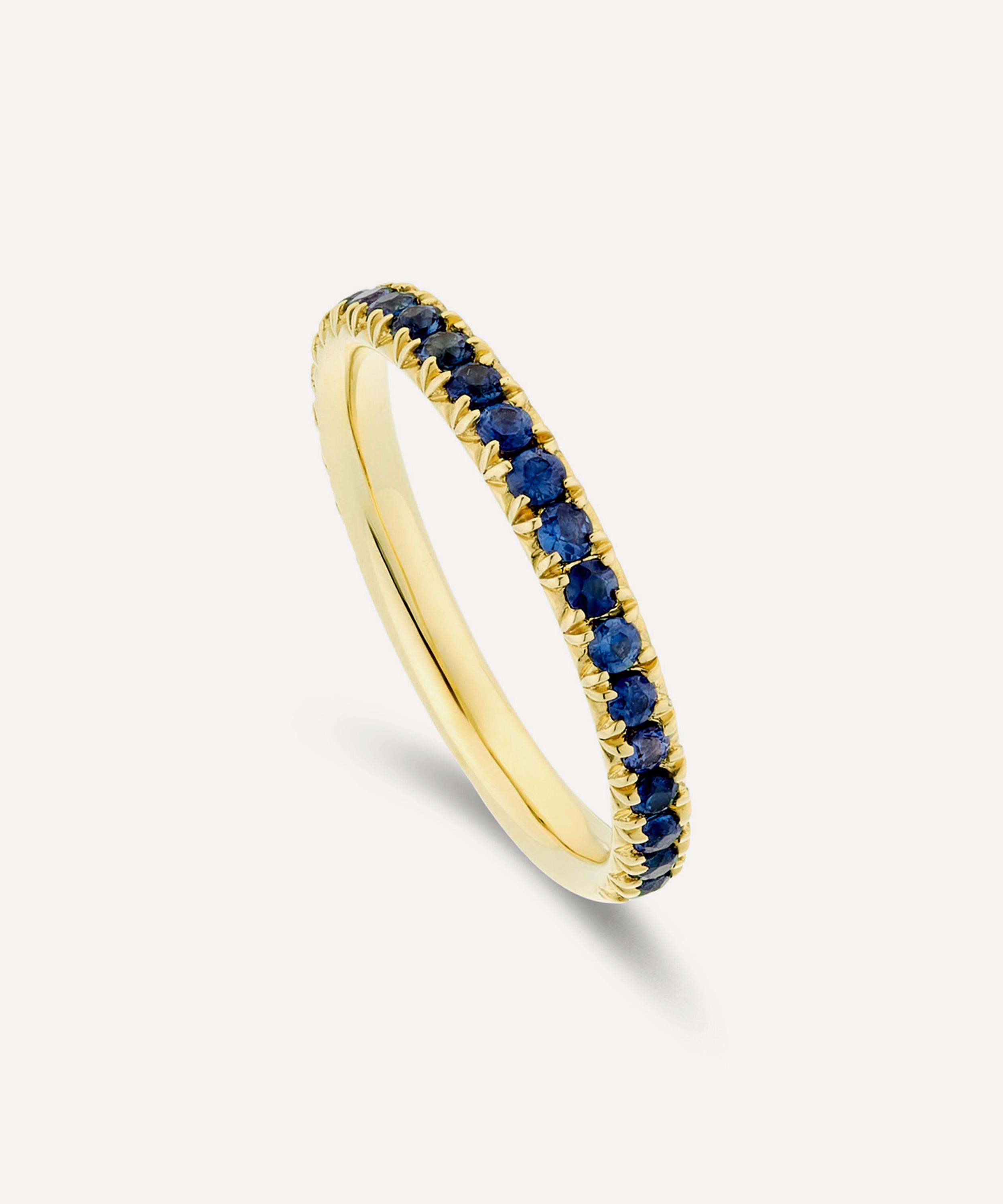 Dinny Hall - 9ct Gold Ella Three Quarter Small Diamond Eternity Ring image number 2