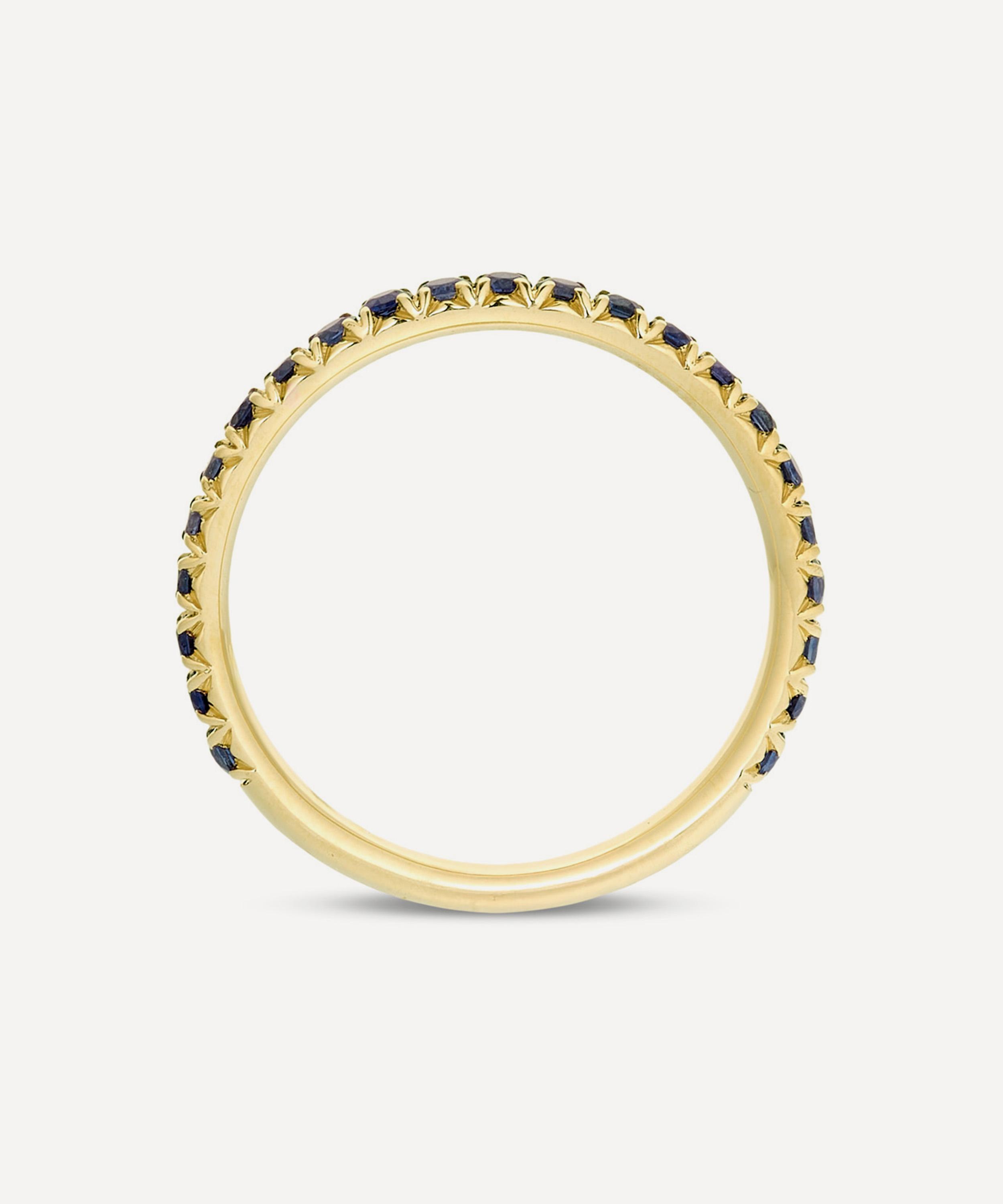 Dinny Hall - 9ct Gold Ella Three Quarter Small Diamond Eternity Ring image number 3