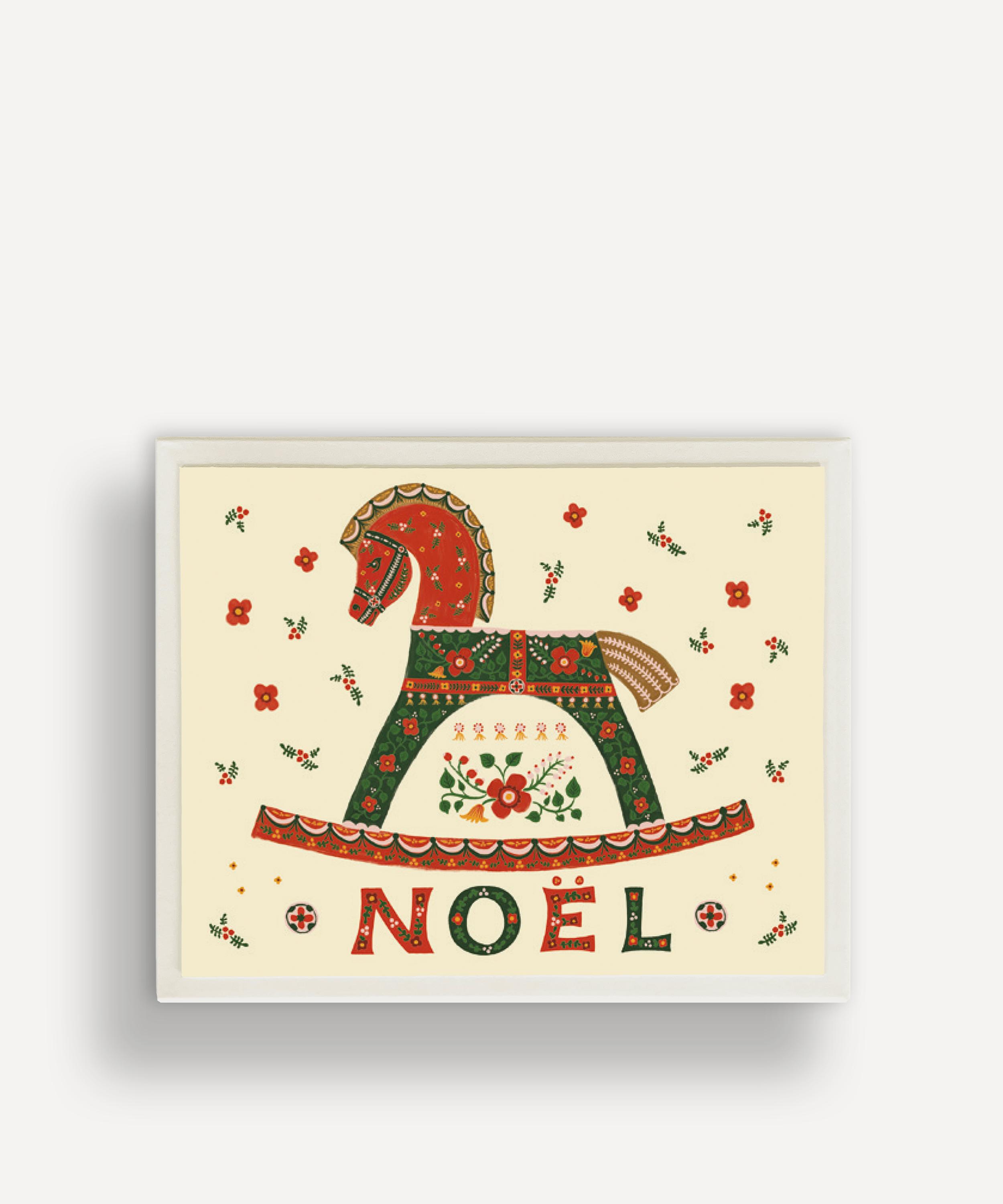Christmas - Noel Rocking Horse Box Set of 8 Christmas Cards image number 0