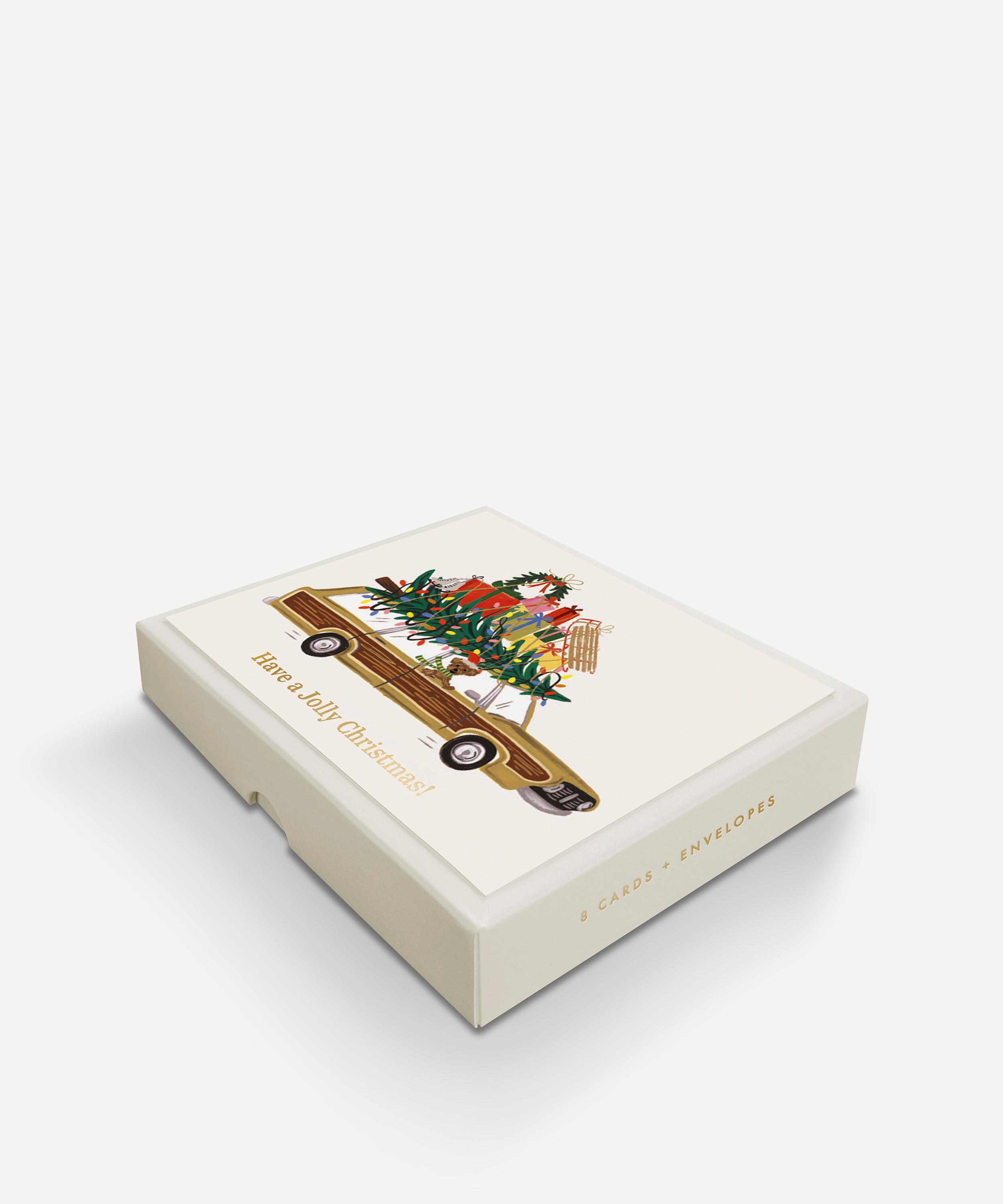 Christmas - Jolly Holiday Wagon Box Set of 8 Christmas Cards image number 1