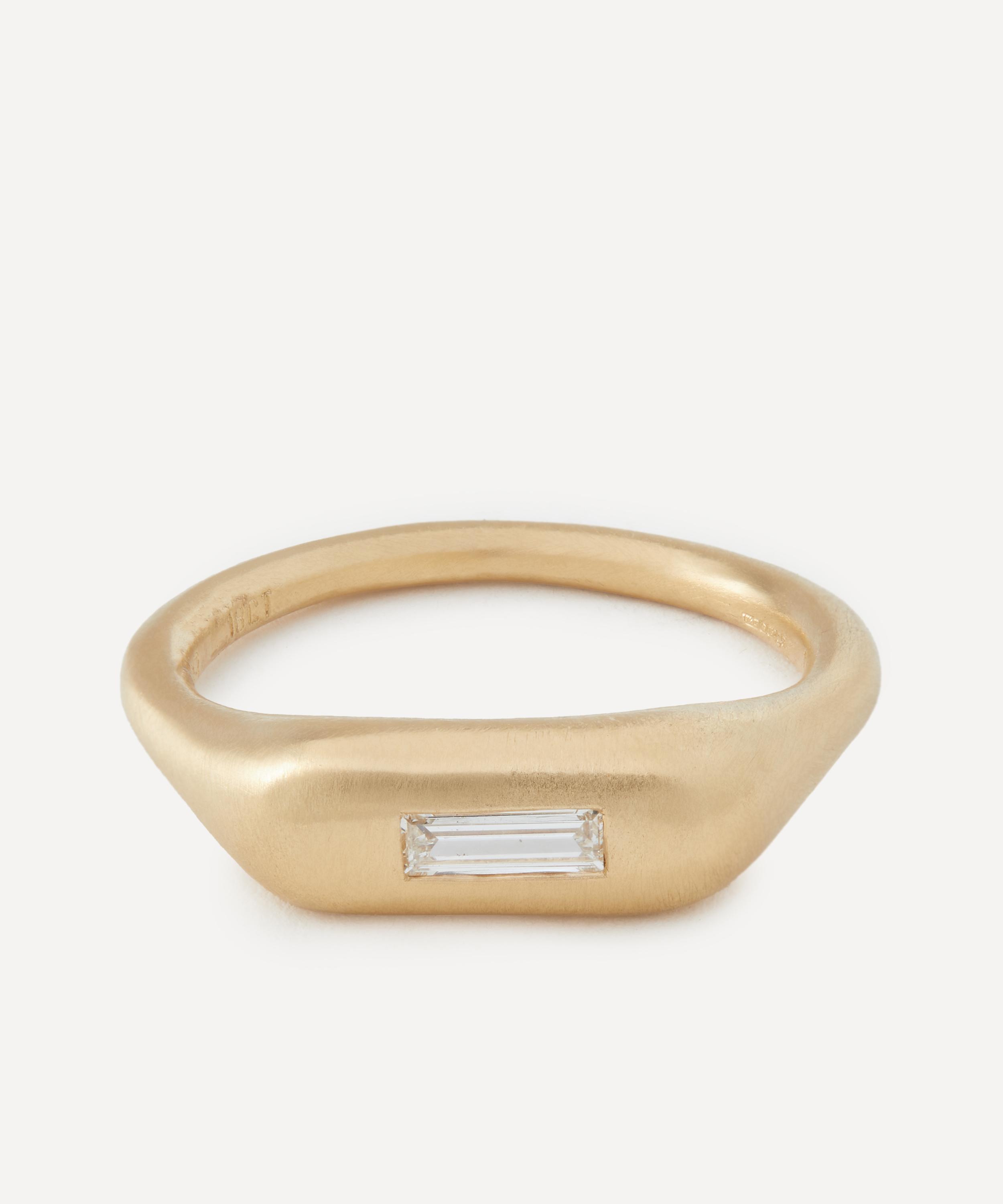 Seb Brown - 18ct Gold Lump Diamond Ring image number 0