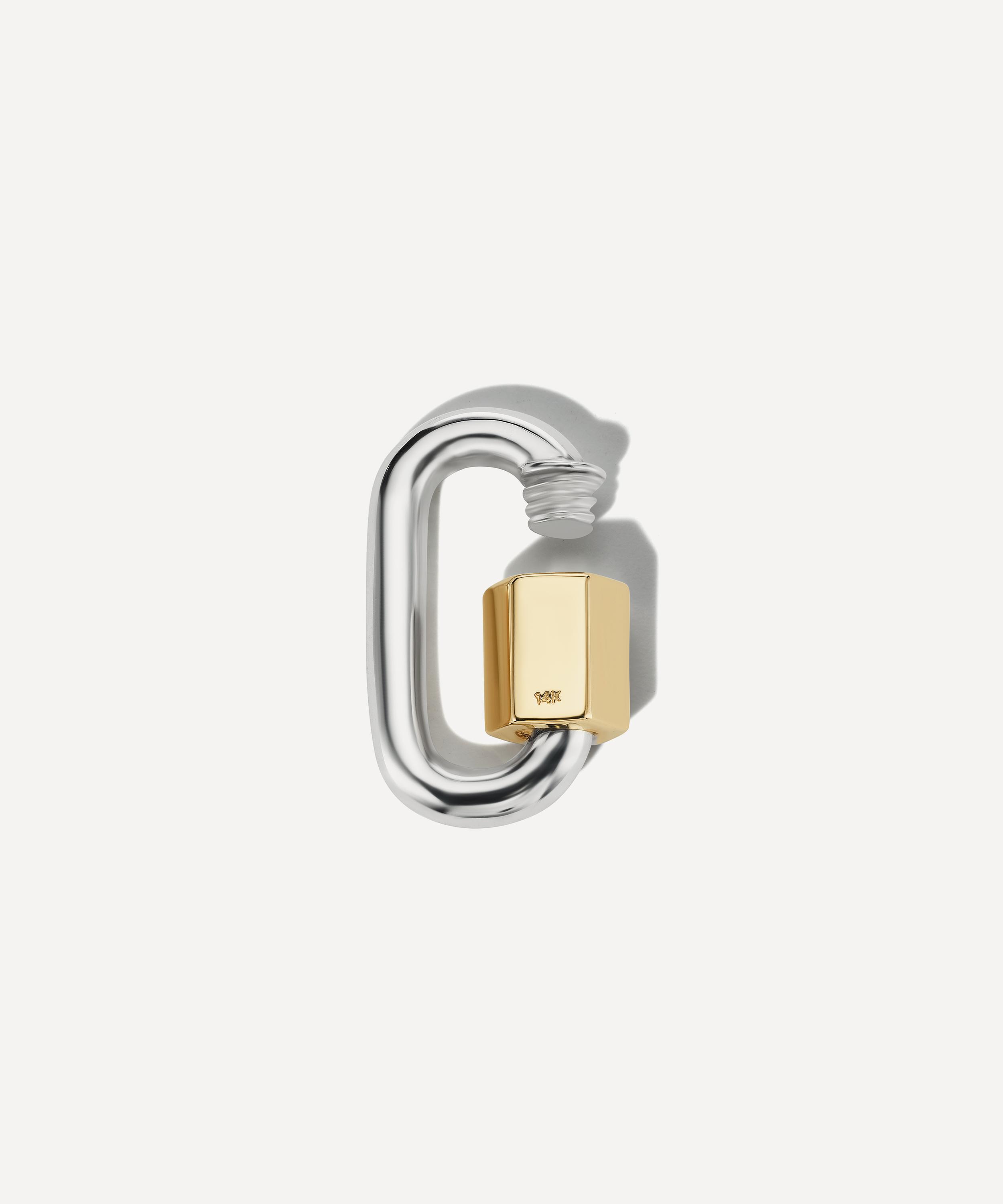 Marla Aaron - Silver Rolo Chain and Chubby Babylock Necklace image number 0