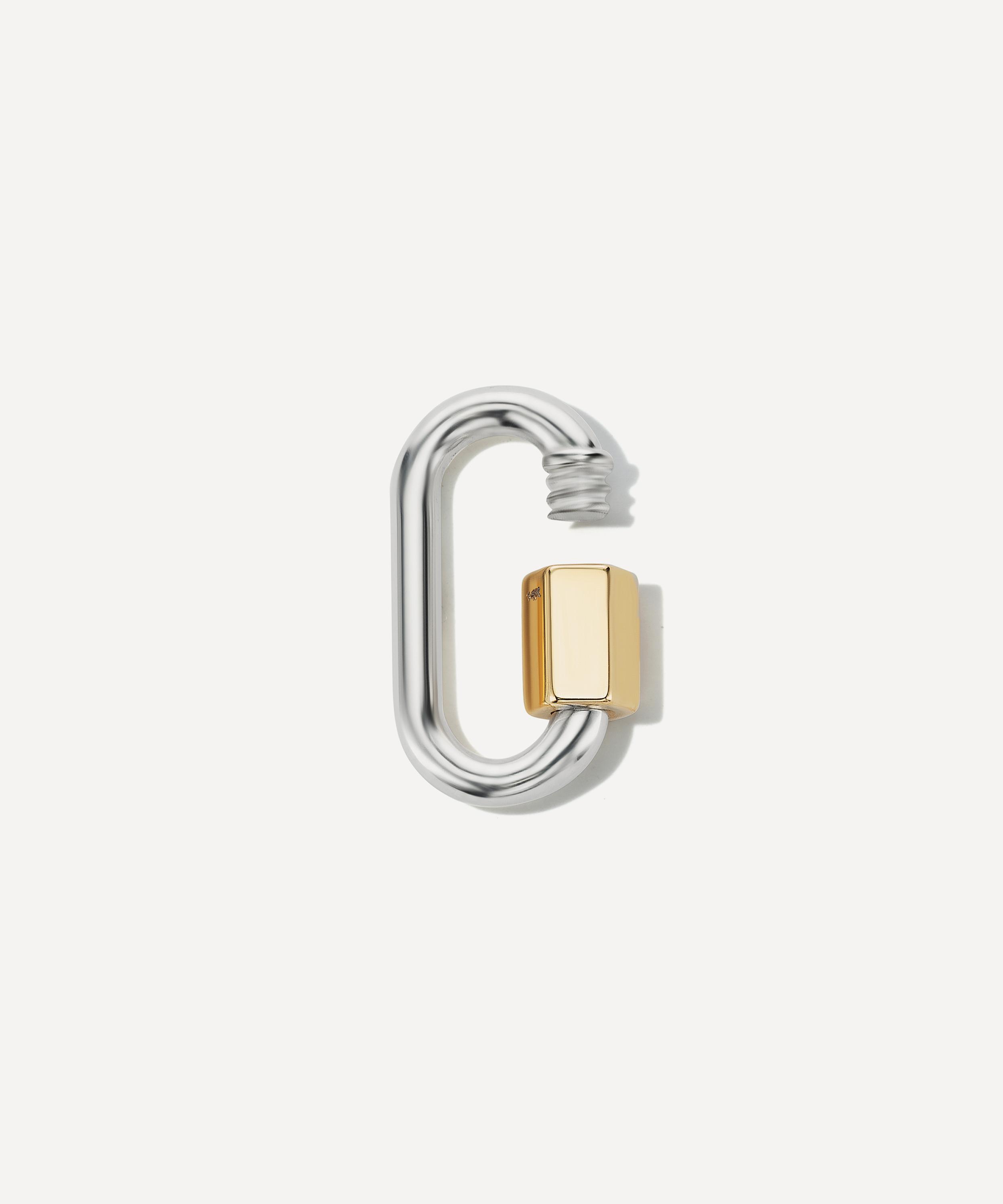 Marla Aaron - Not So Heavy Curb Chain and Mixed Metal Babylock Necklace image number 2