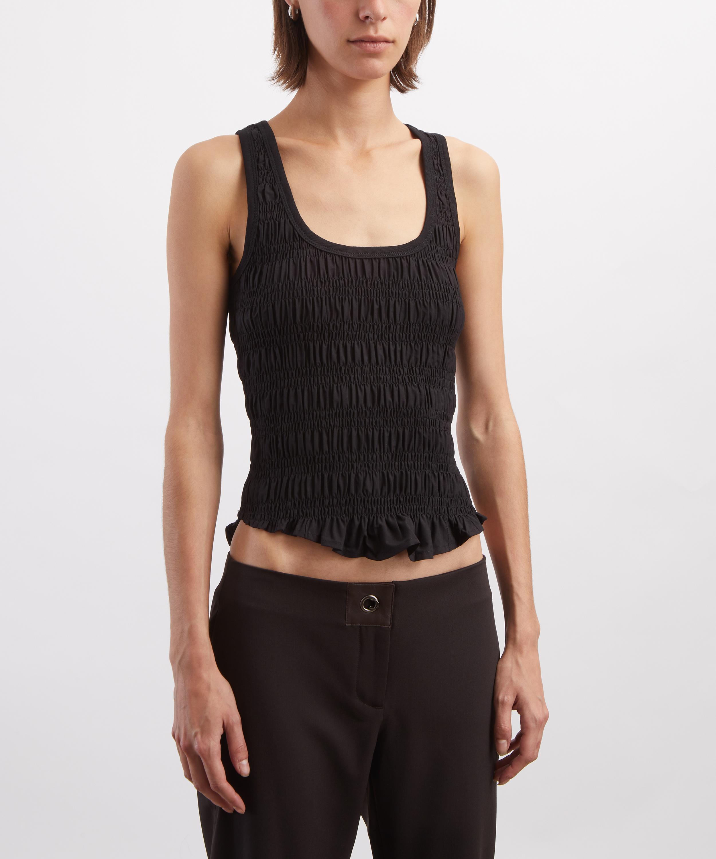 Peachy Den - Deba Onyx Shirred Vest Top image number 2