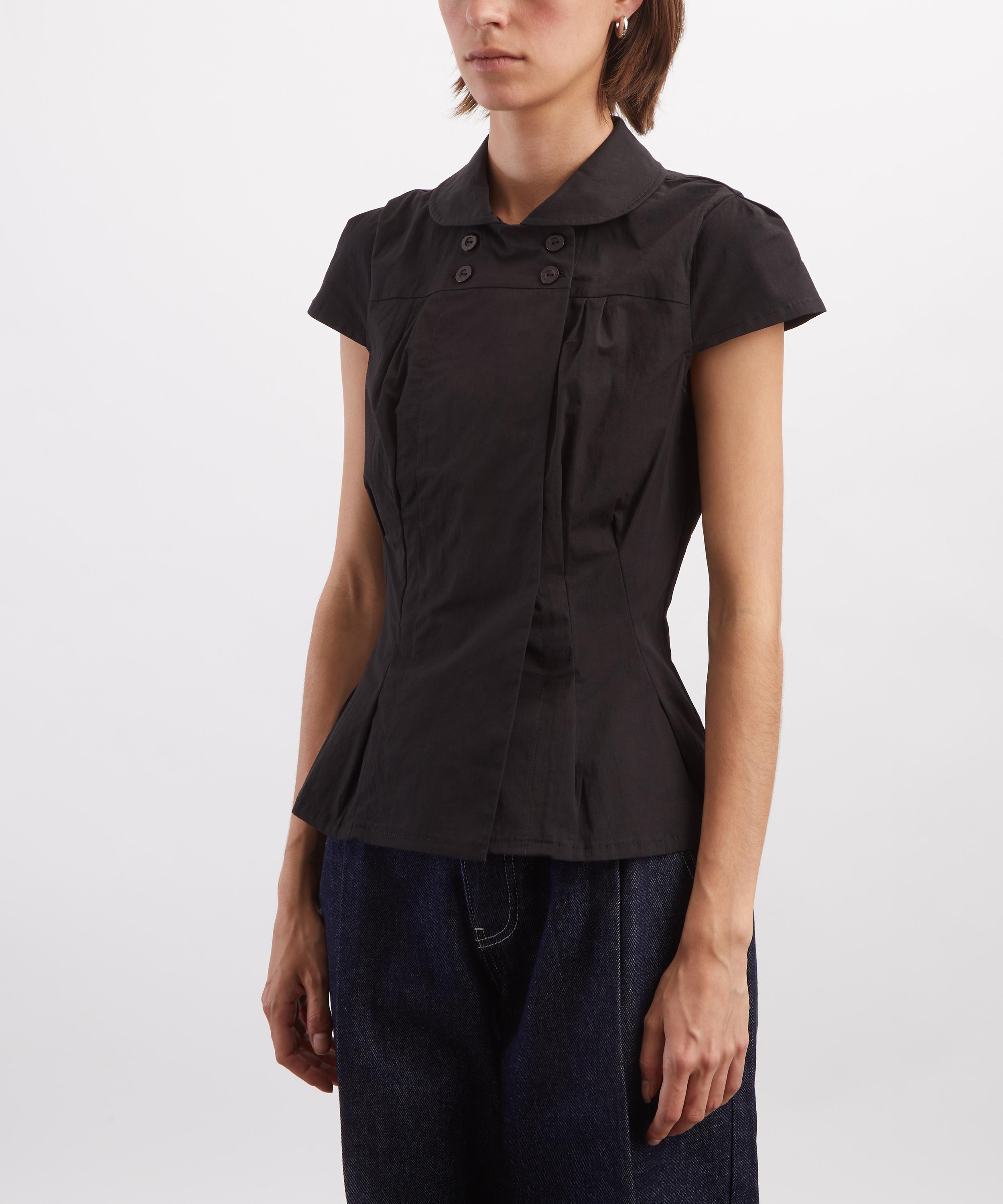 Peachy Den - Missy Onyx Asymmetric Blouse image number 2