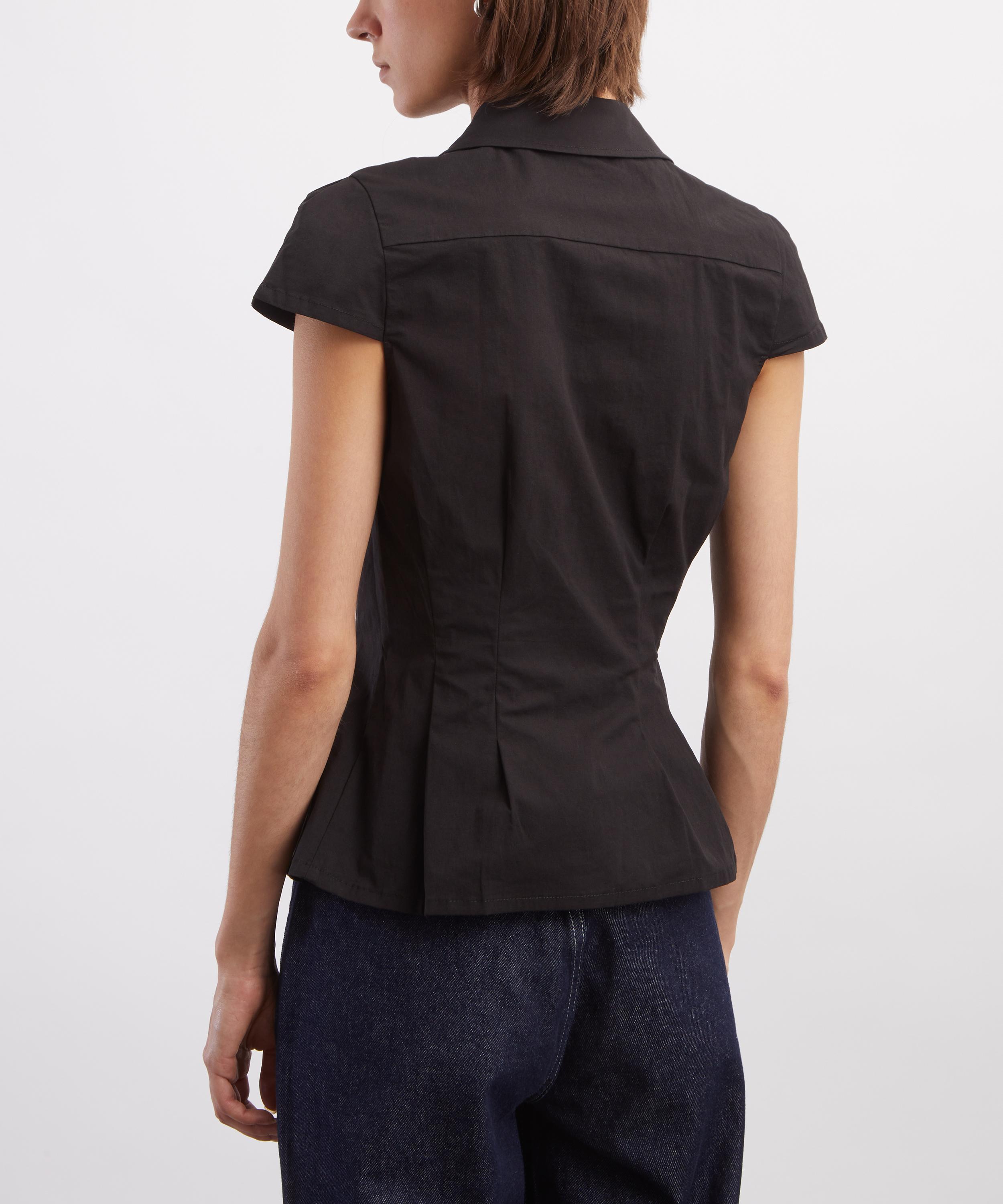 Peachy Den - Missy Onyx Asymmetric Blouse image number 3
