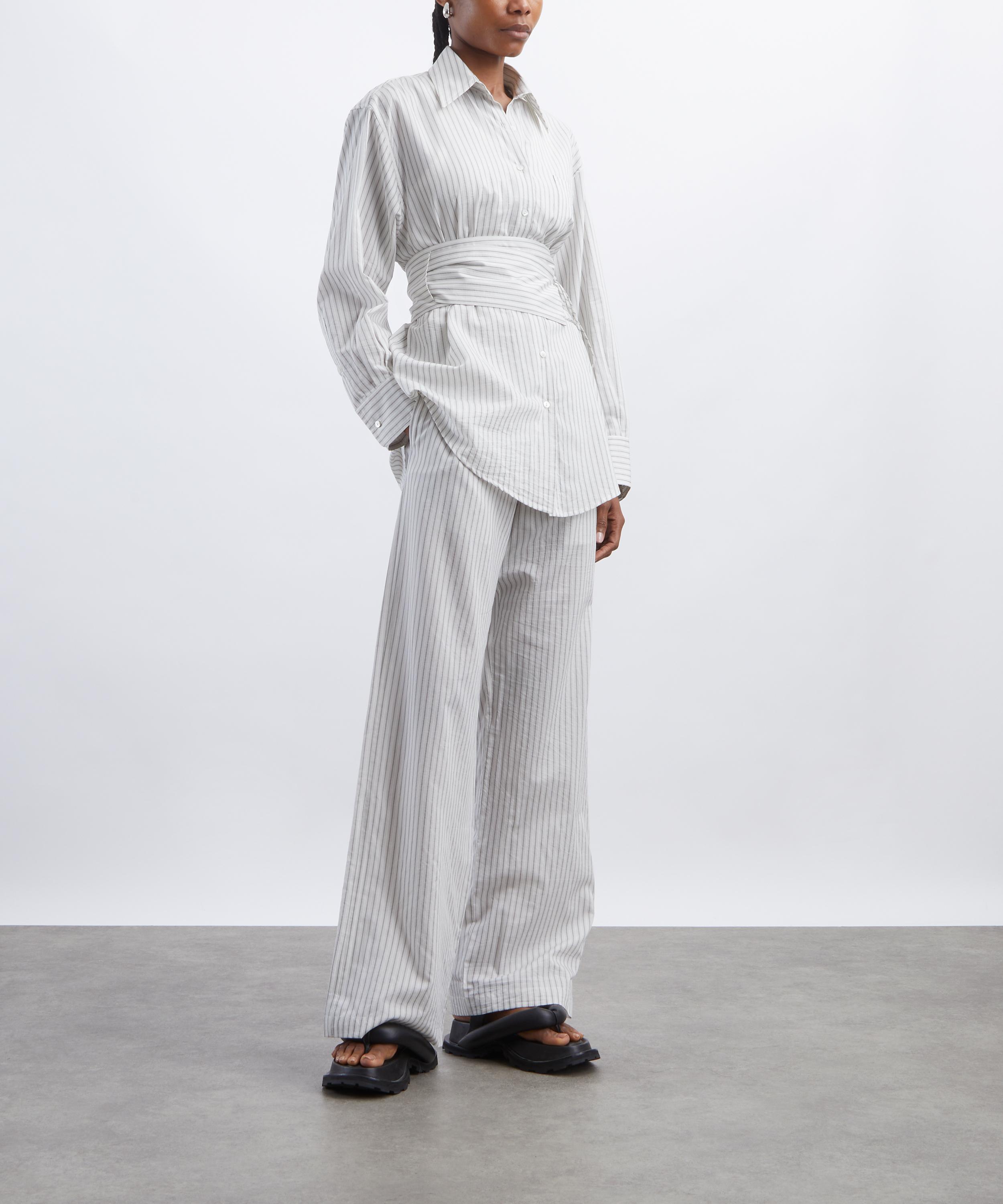 R&oacute;he - Silk Stripe Pyjama Trousers&nbsp; image number 1