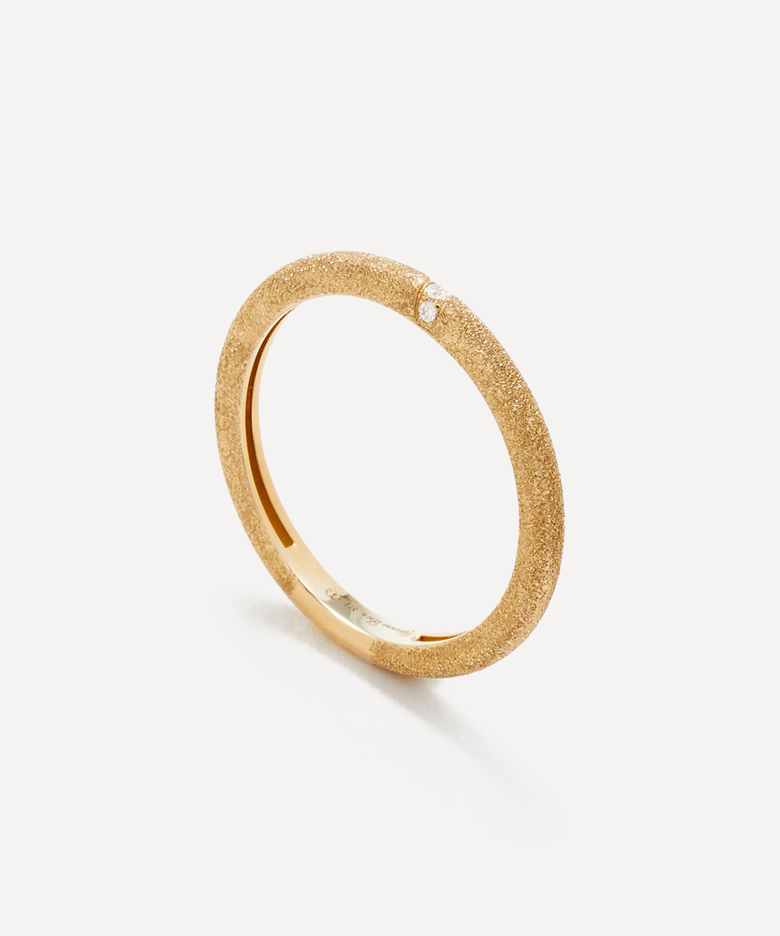 Yvonne L&eacute;on - 9ct Gold Alliance Mini Diamond Ring image number 2