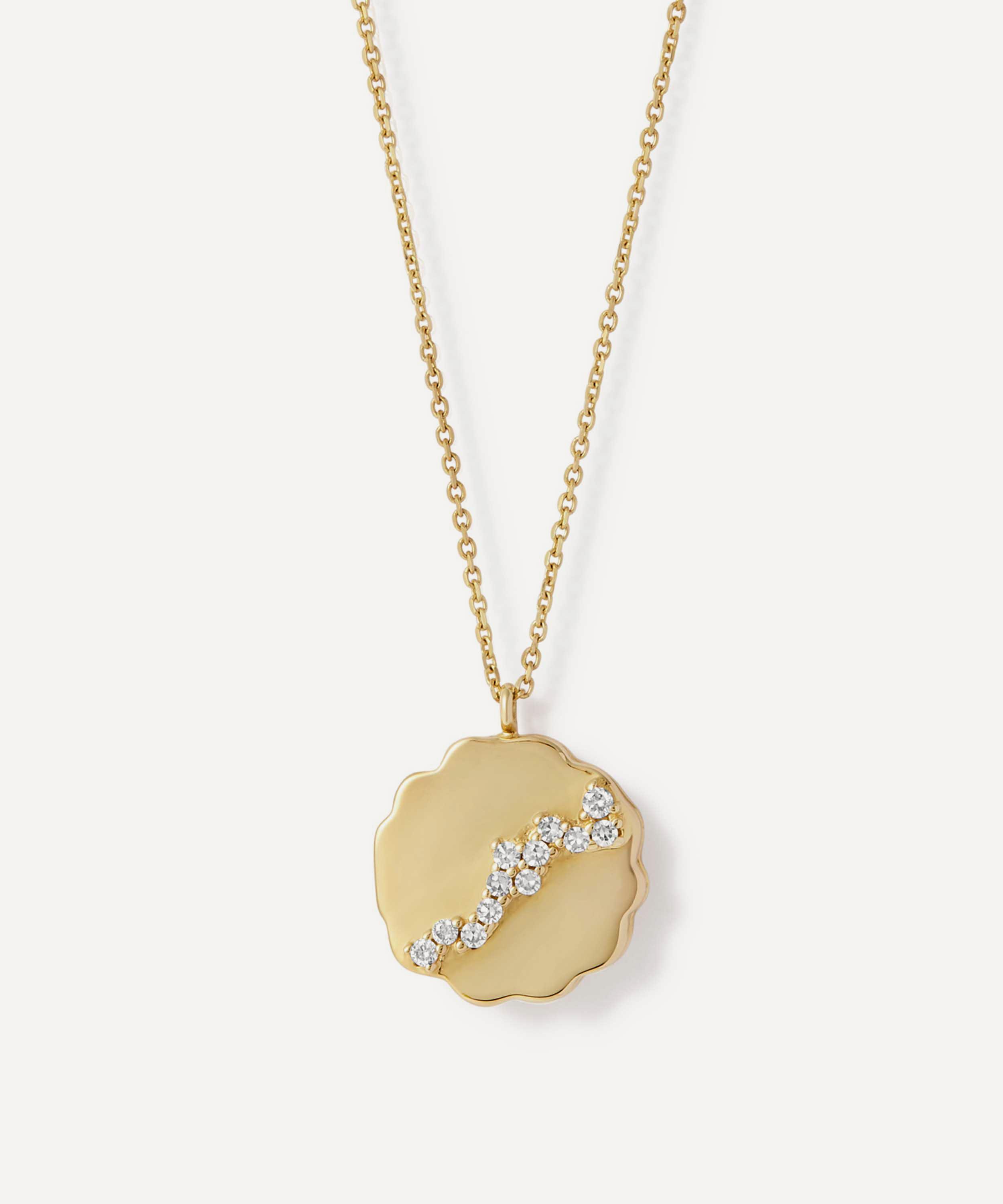 Astley Clarke - 14ct Gold Asteri Diamond Mini Locket Necklace
