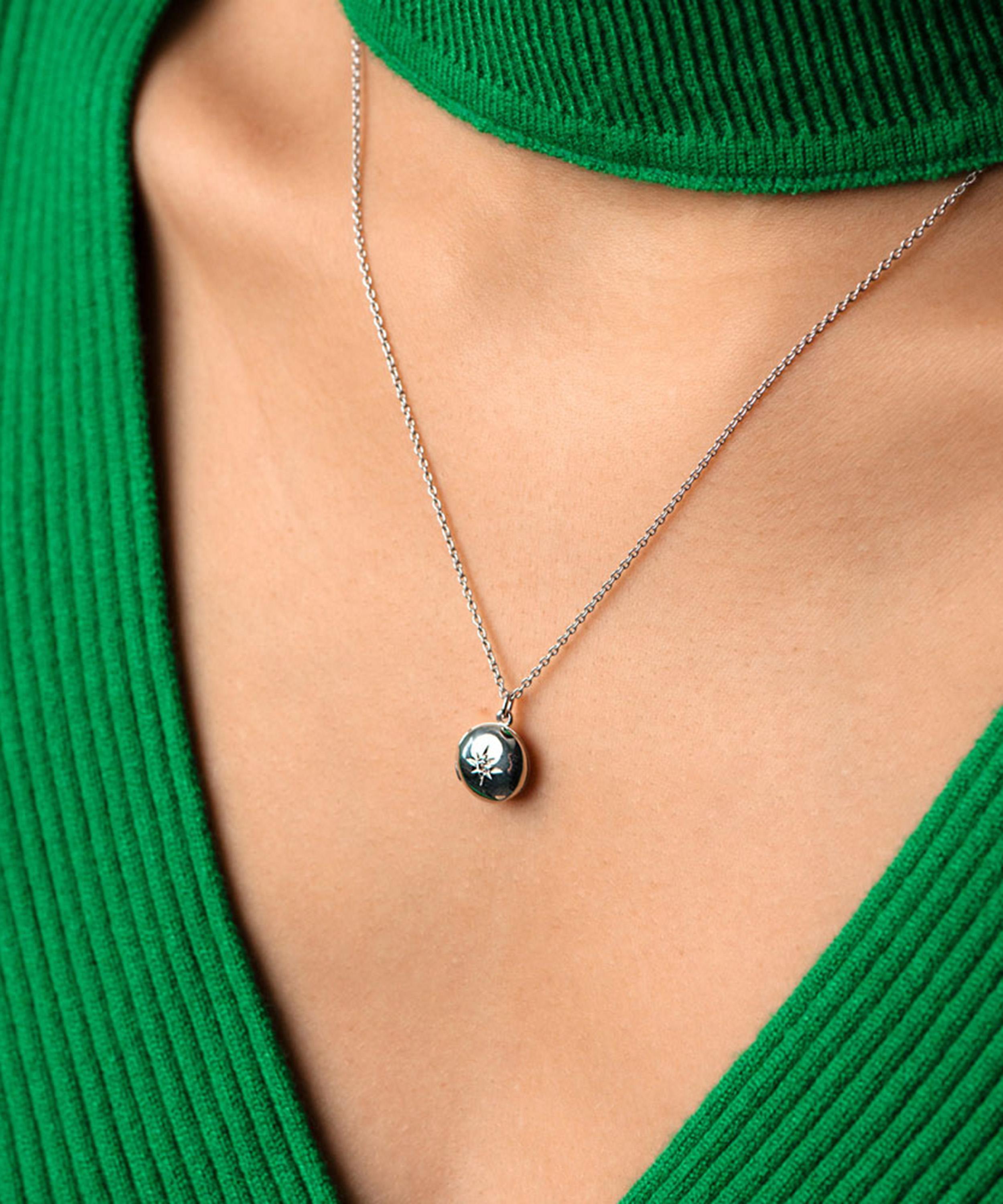 Astley Clarke - Sterling Silver Biography Mini Locket Necklace image number 1