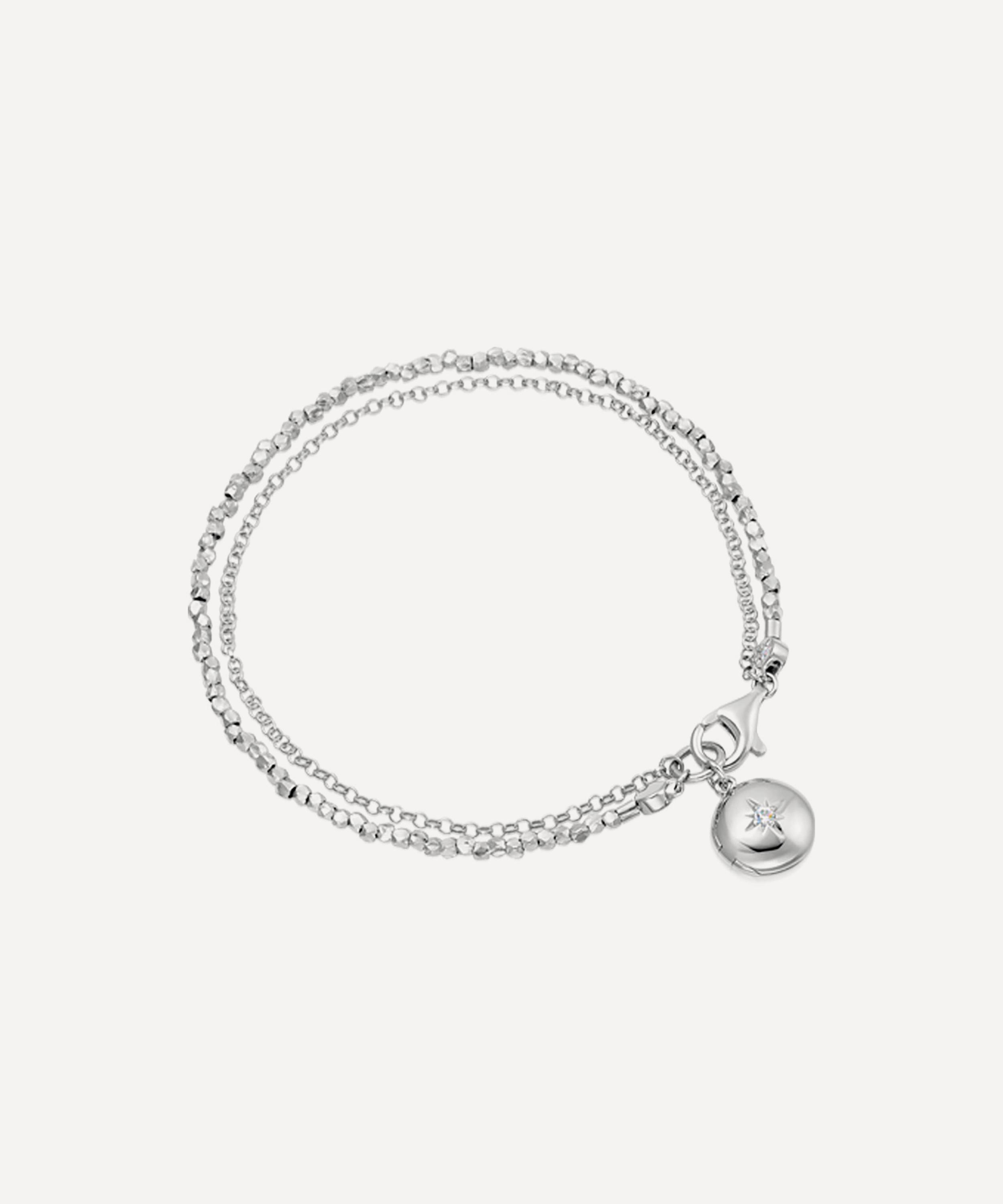 Astley Clarke - Sterling Silver Biography Locket Bracelet