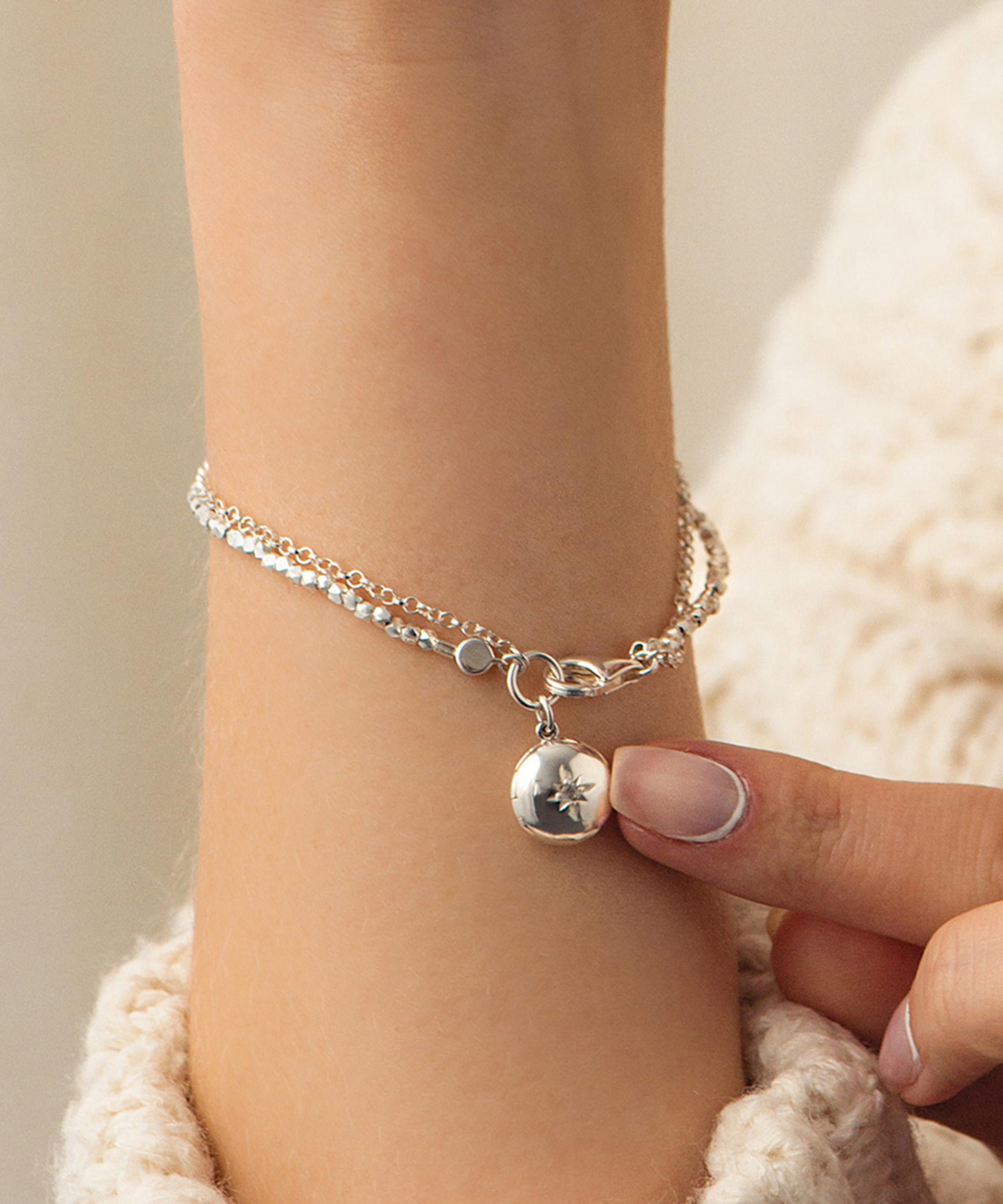 Astley Clarke - Sterling Silver Biography Locket Bracelet image number 1