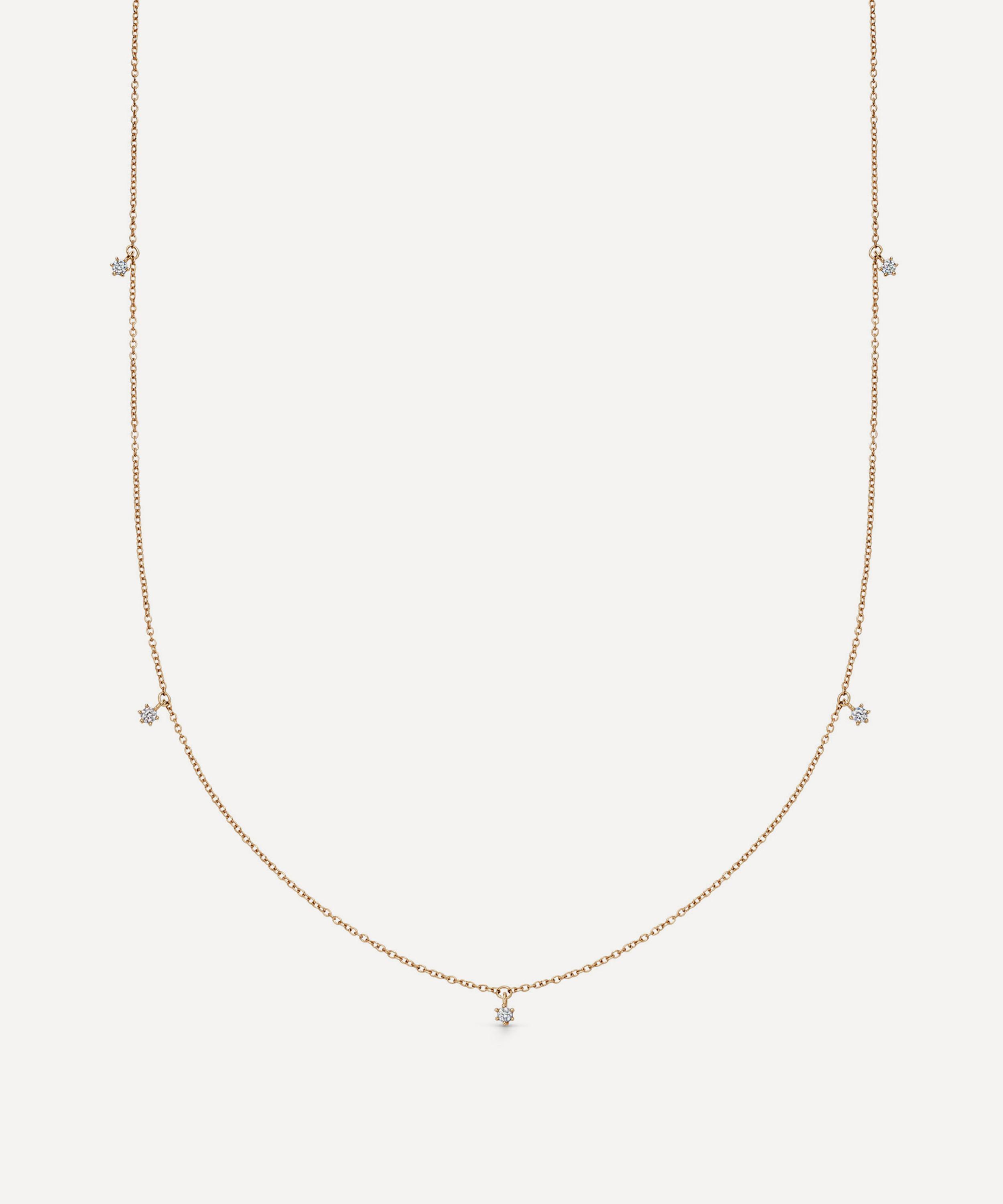Astley Clarke - 14ct Gold Diamond Station Necklace