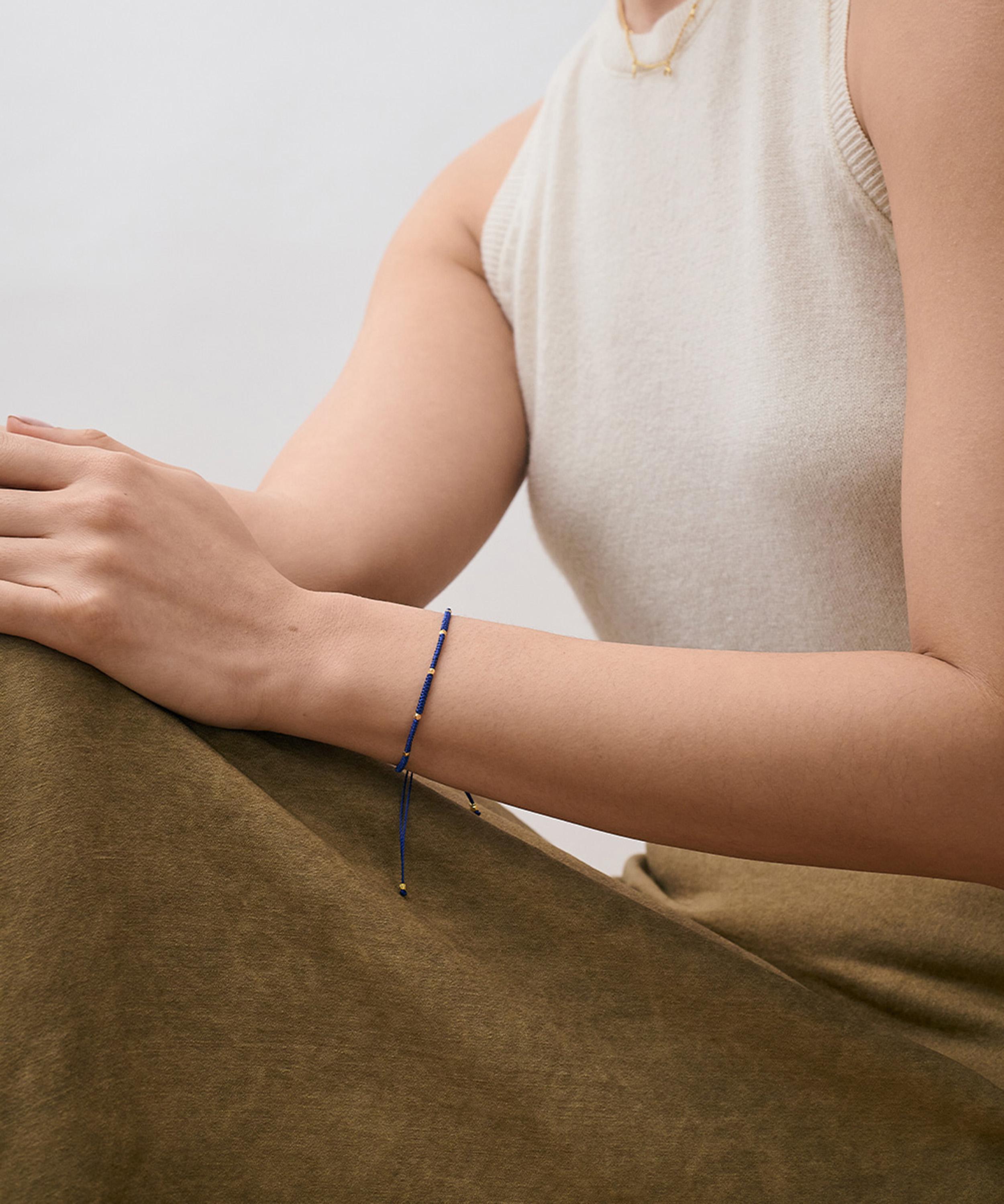 Astley Clarke - 18ct Gold-Plated Vermeil Silver Biography Wisdom Woven Bracelet image number 1