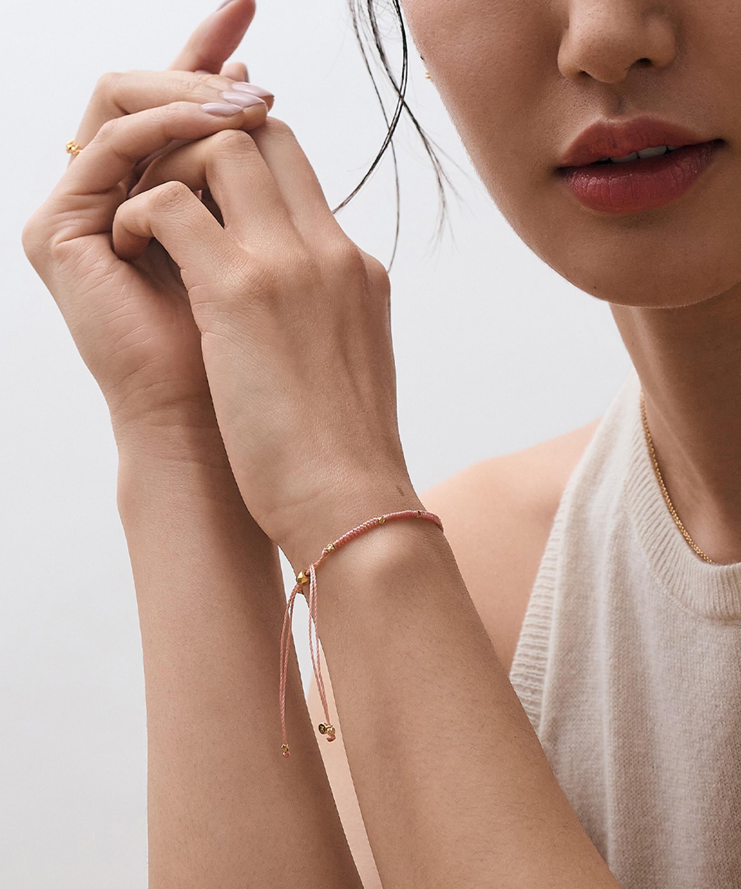 Astley Clarke - 18ct Gold-Plated Vermeil Silver Biography Love Woven Bracelet image number 1