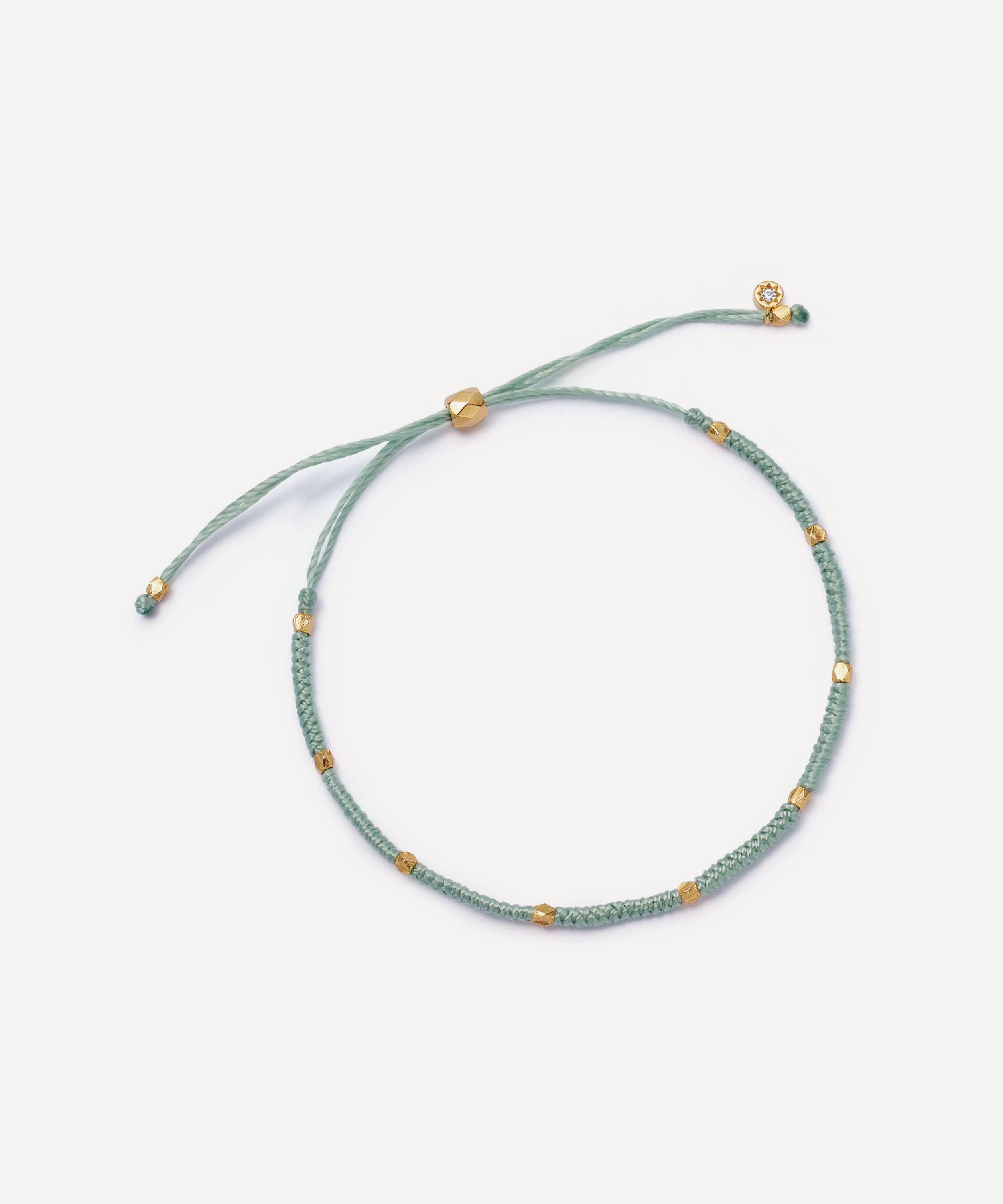 Astley Clarke - 18ct Gold-Plated Vermeil Silver Biography Peace Woven Bracelet