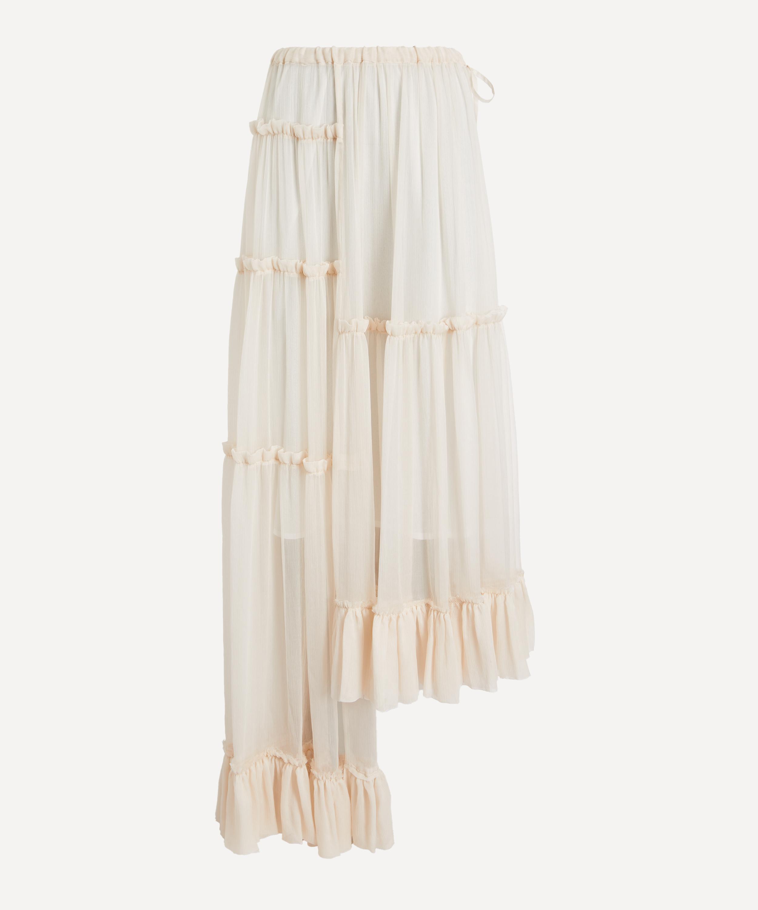 Dries Van Noten - Ruffled Silk Skirt