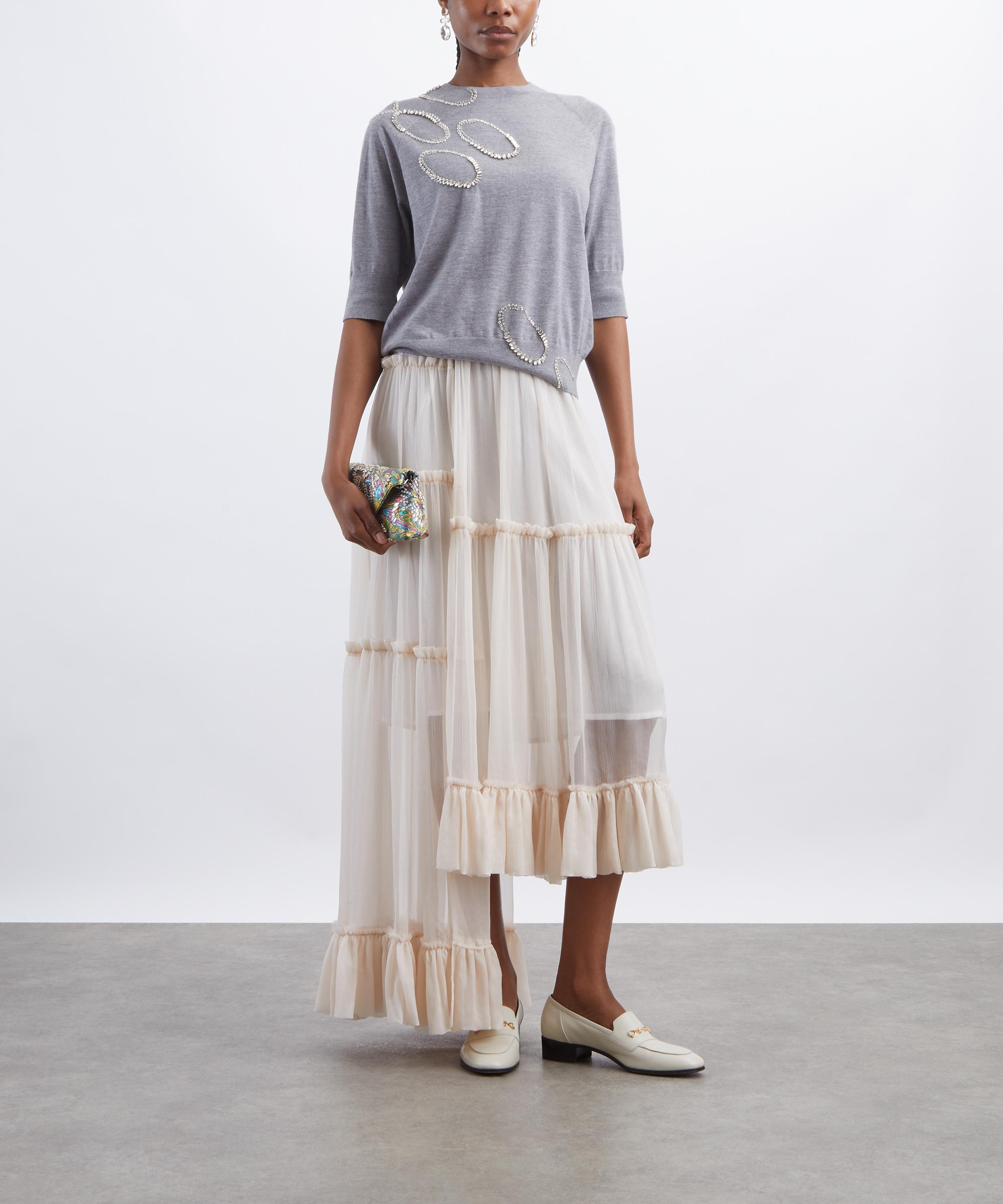 Dries Van Noten - Ruffled Silk Skirt image number 1