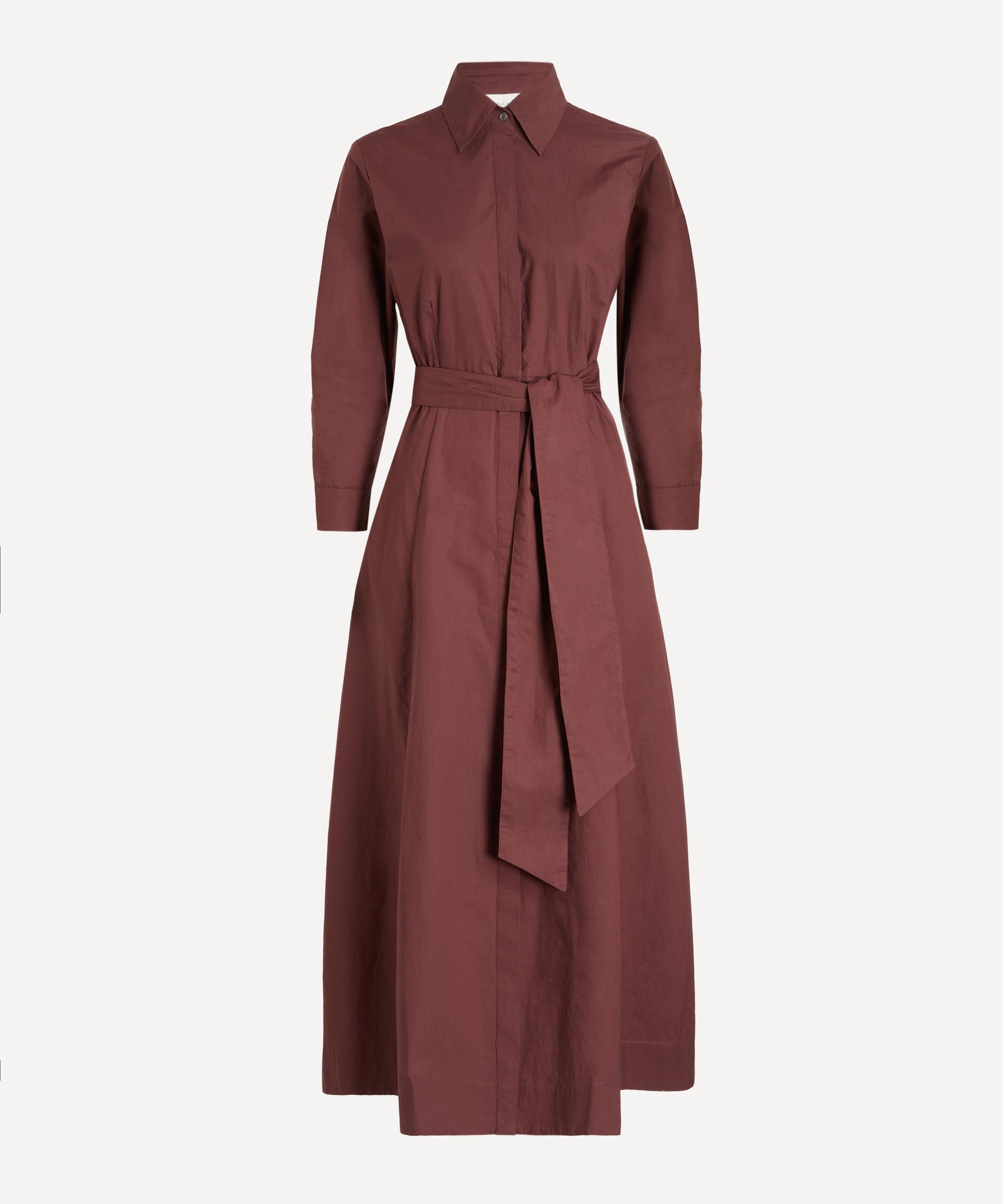 Mondo Corsini - Cervo Cacao Cotton Poplin Shirt Dress
