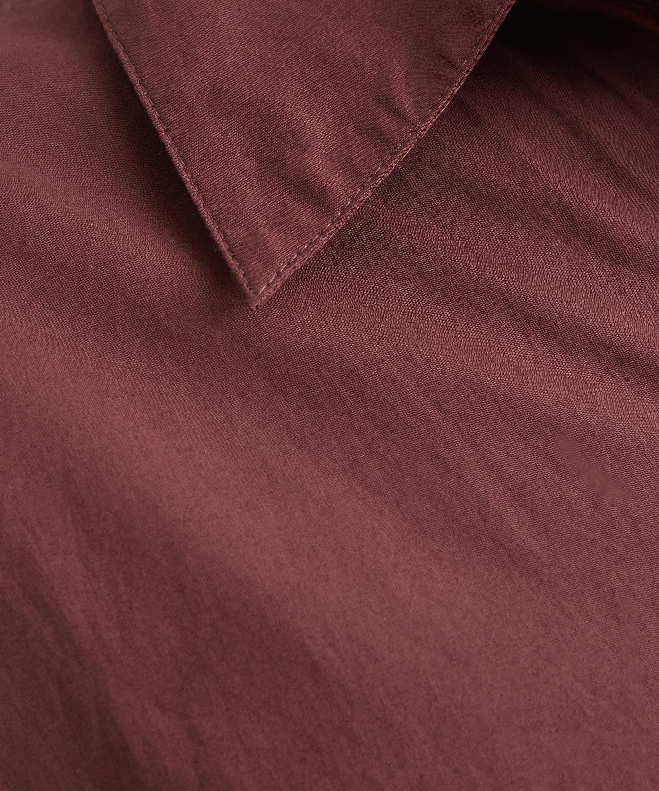 Mondo Corsini - Cervo Cacao Cotton Poplin Shirt Dress image number 4