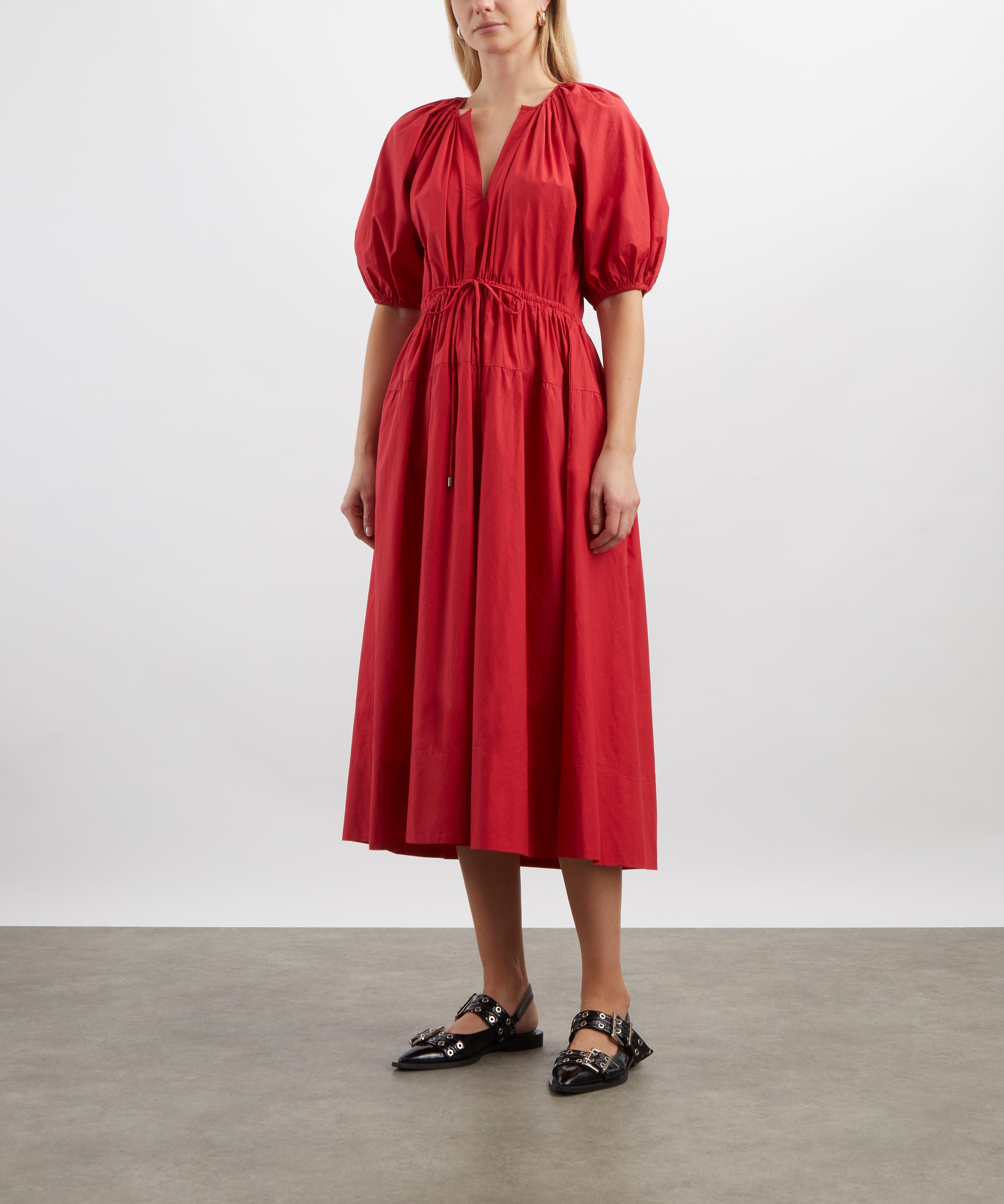 Mondo Corsini - Esmeralda Rossa Cotton Dress image number 2