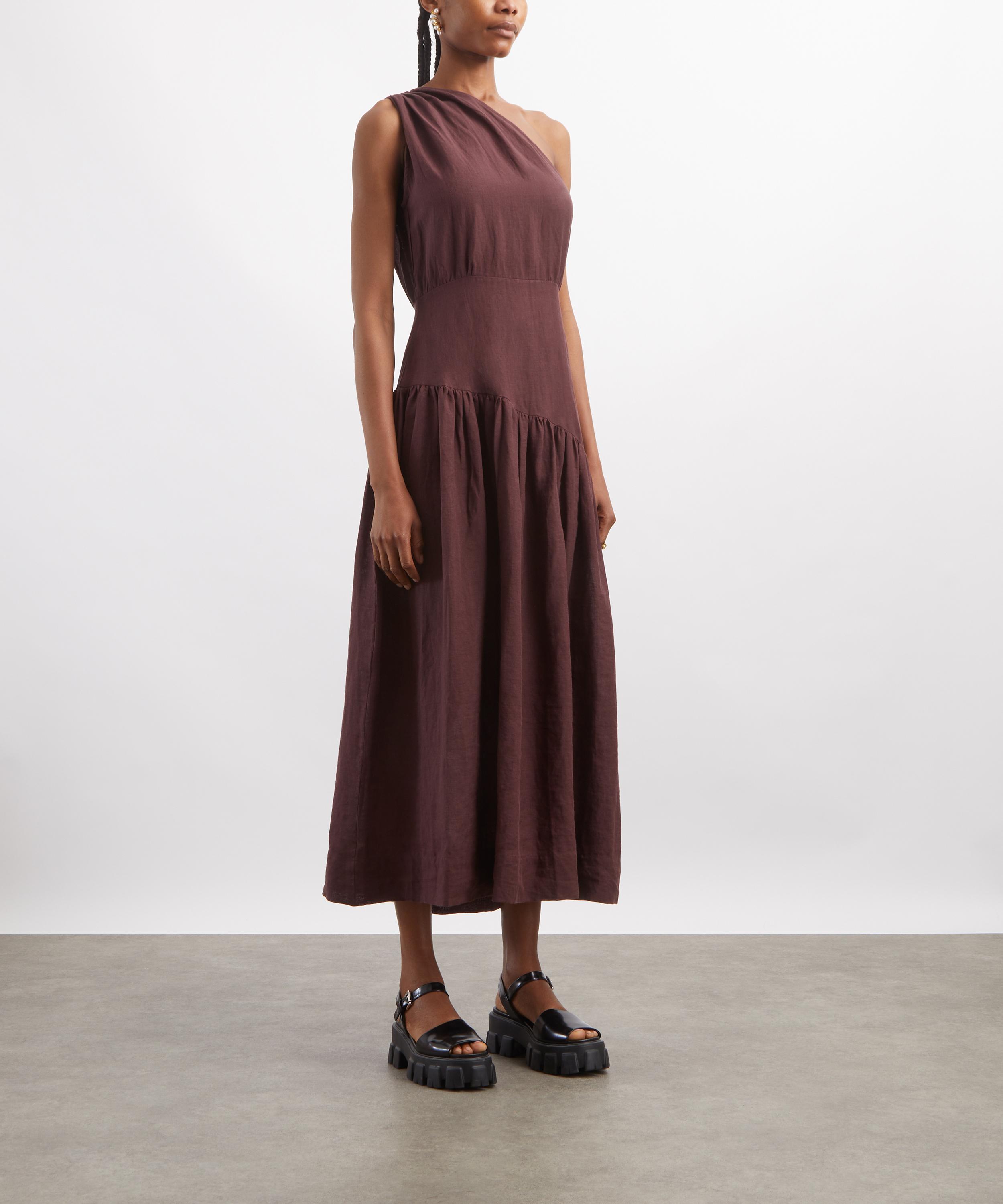 Mondo Corsini - Mariam Cacao Linen Dress image number 2