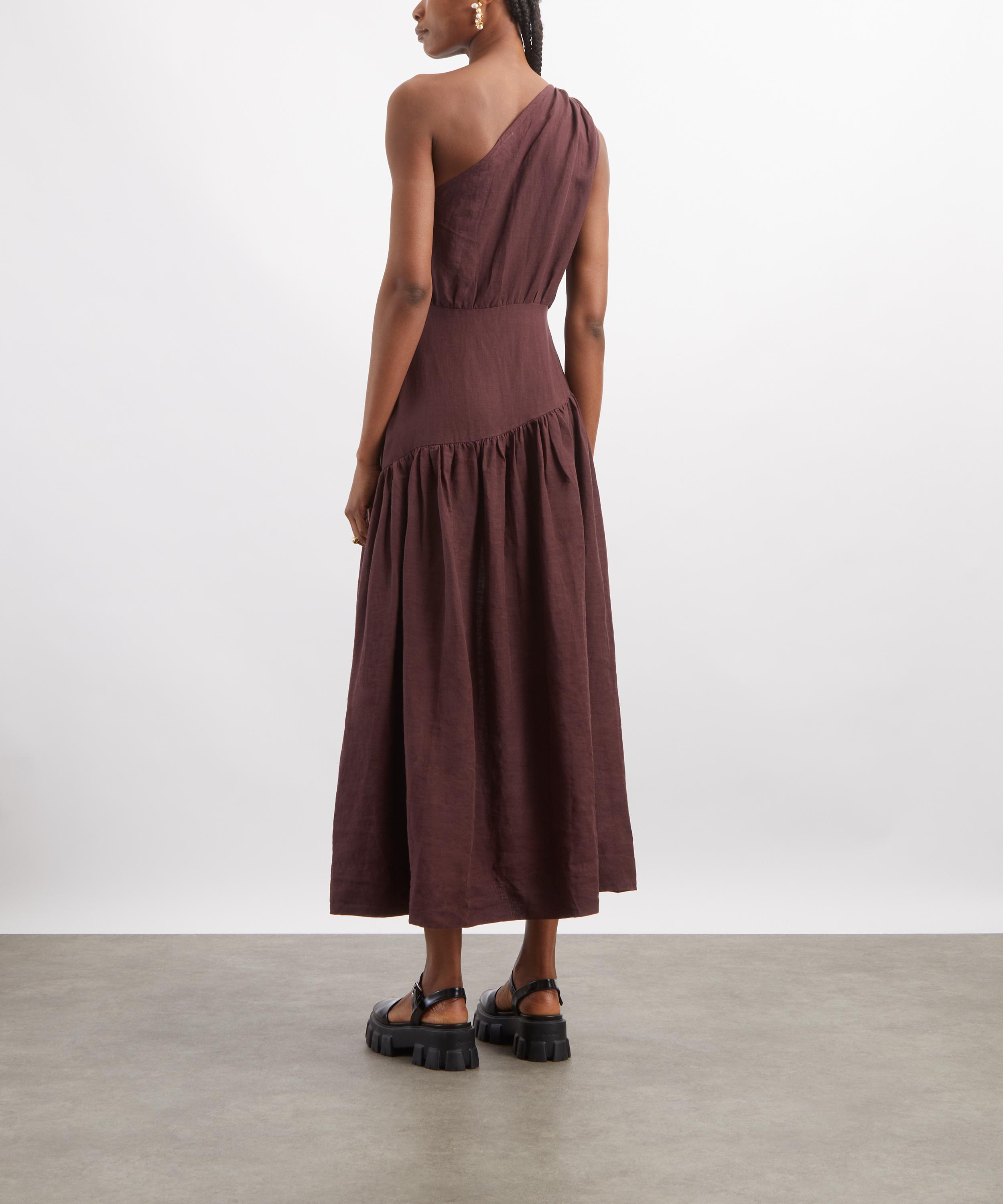 Mondo Corsini - Mariam Cacao Linen Dress image number 3