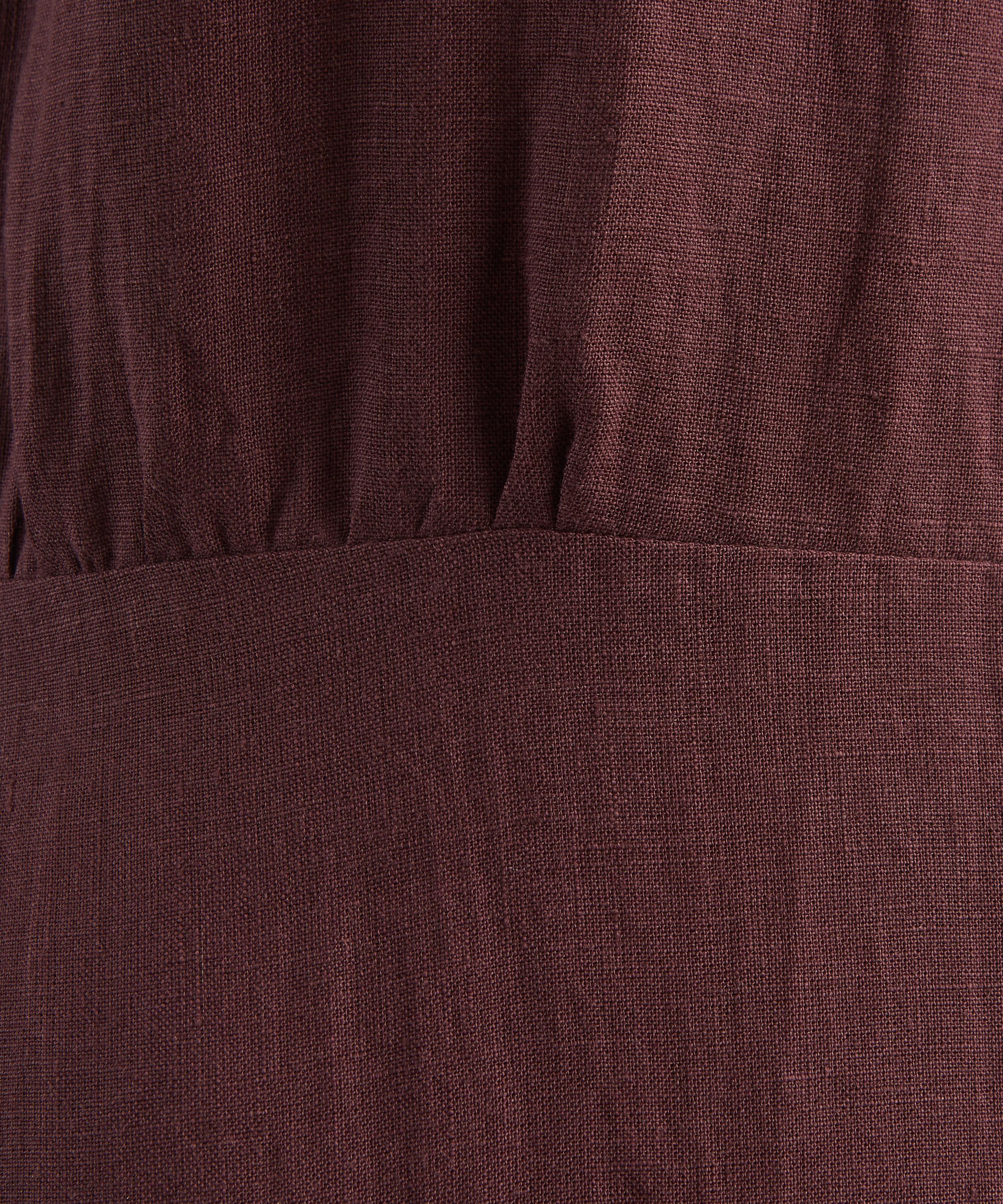 Mondo Corsini - Mariam Cacao Linen Dress image number 4