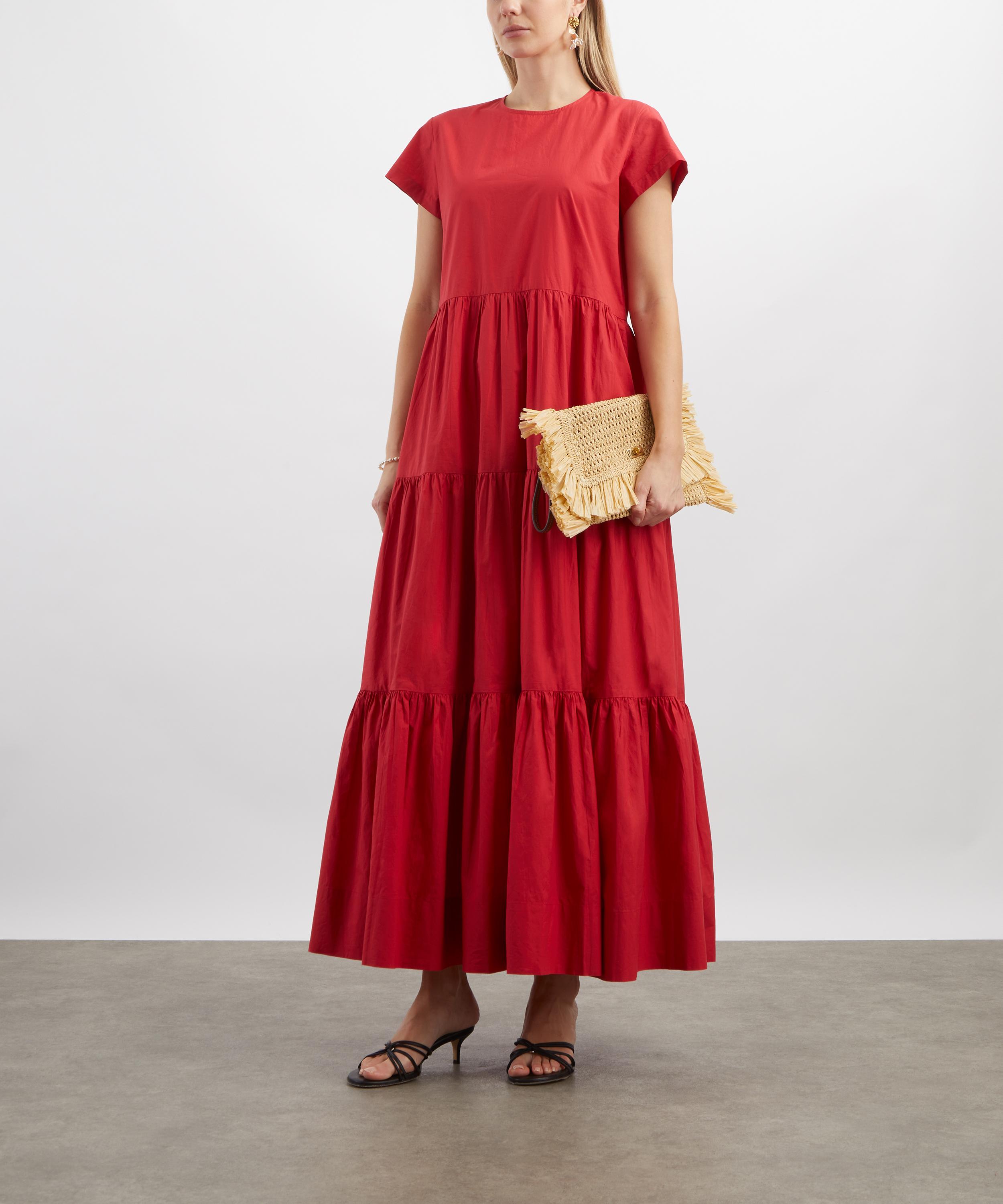 Mondo Corsini - Sorrento Rossa Cotton Dress image number 1