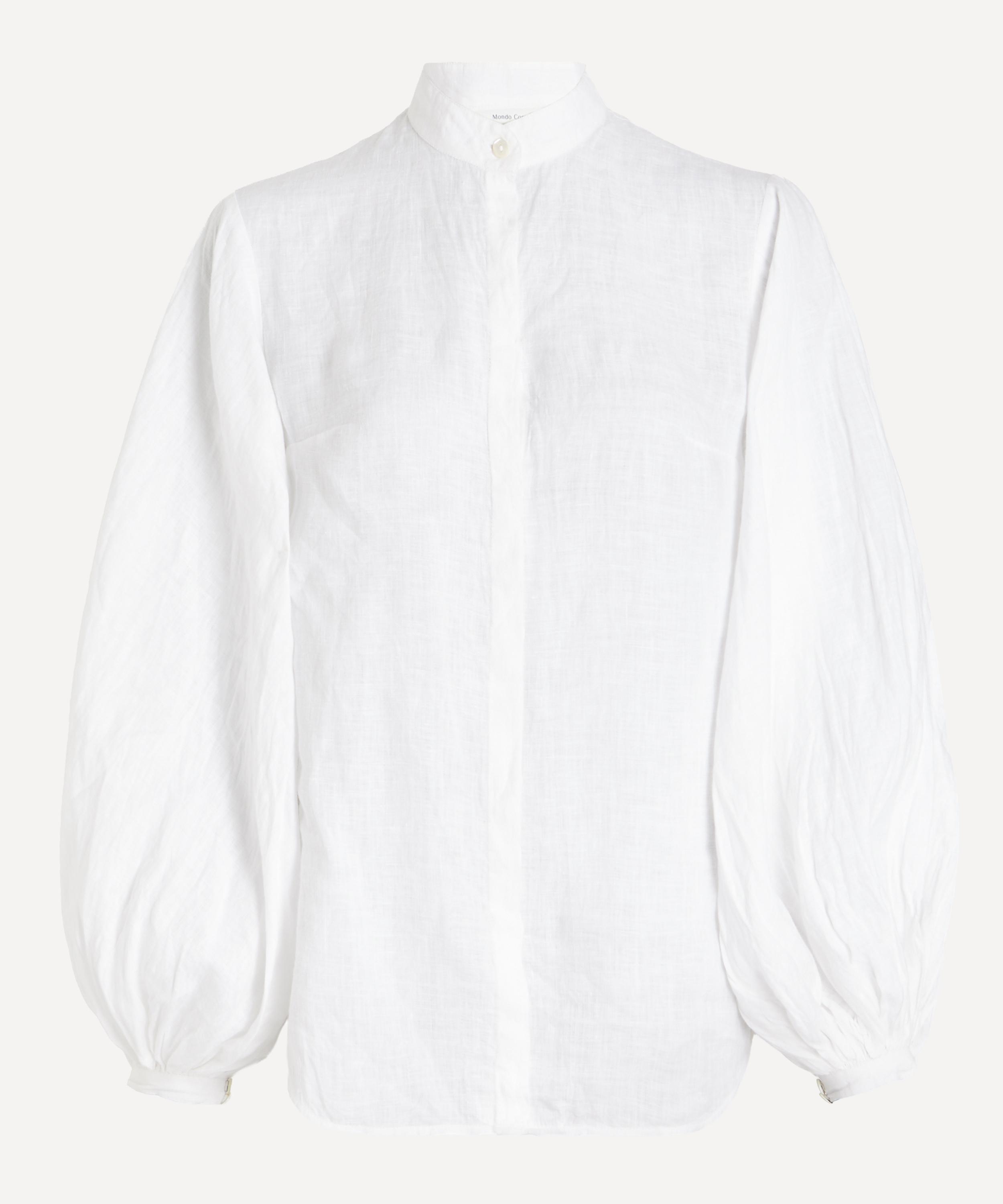 Mondo Corsini - Maia White Linen Blouse image number 0