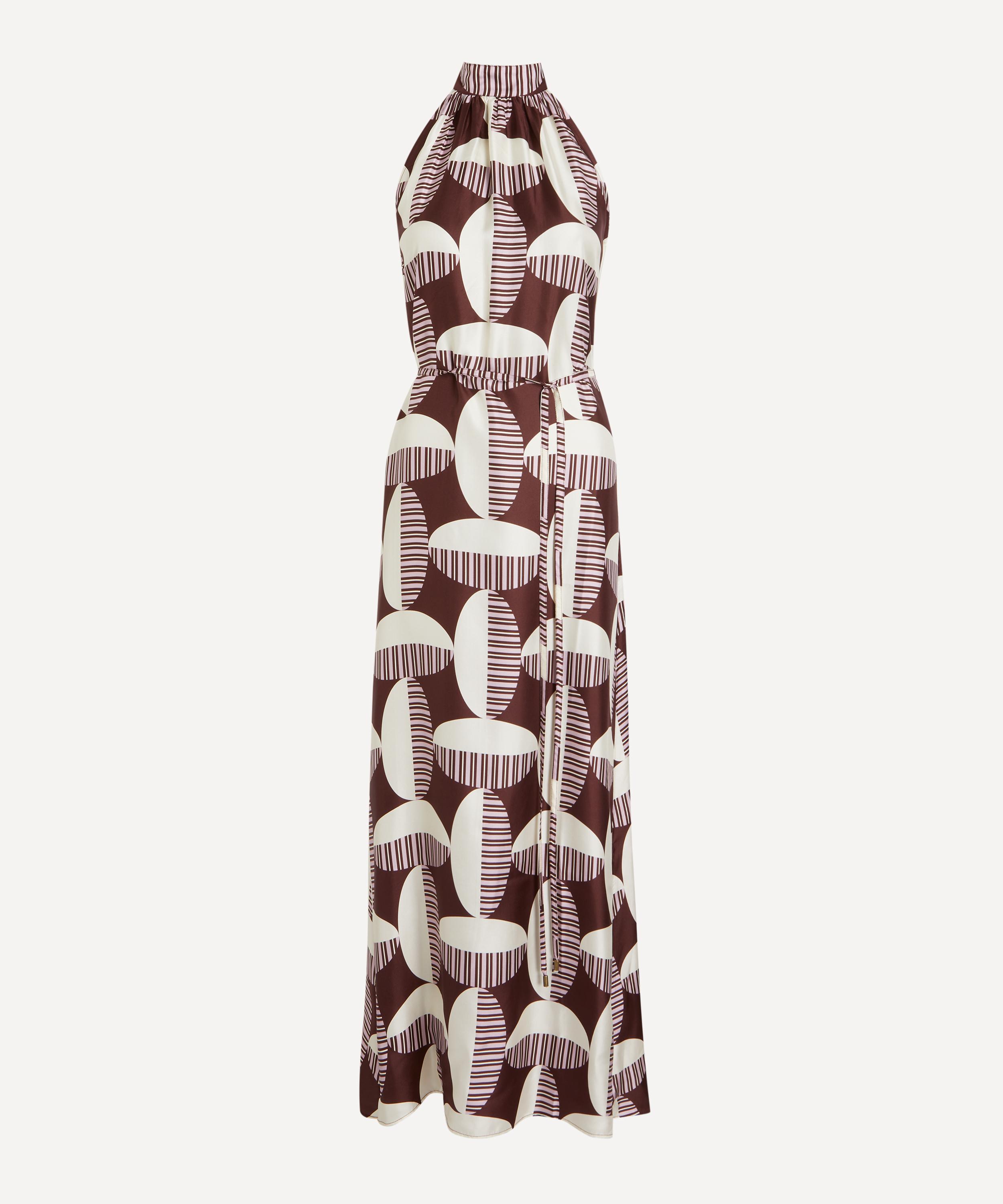 Mondo Corsini - Amal Cacao Circolo Silk Dress image number 0