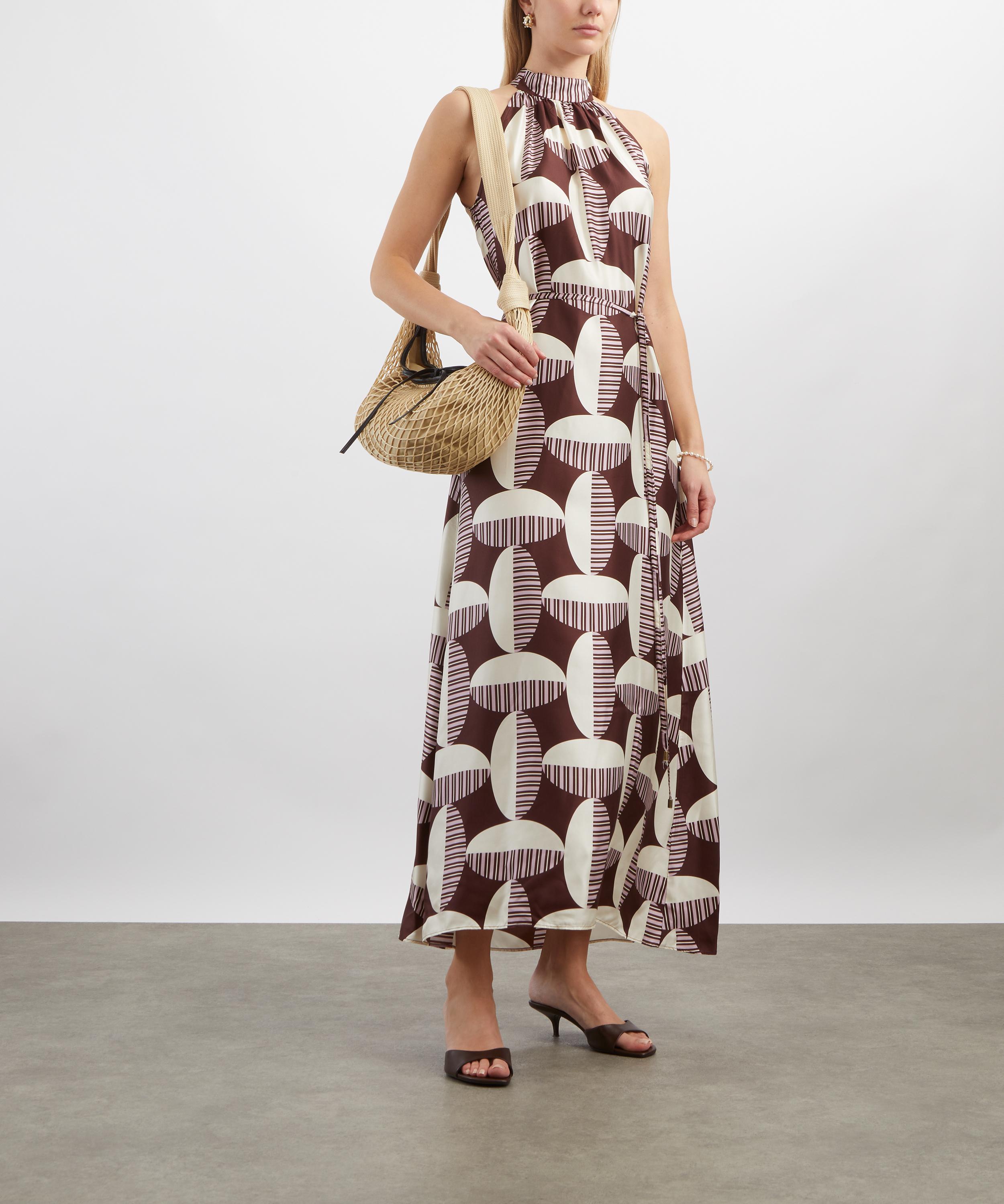 Mondo Corsini - Amal Cacao Circolo Silk Dress image number 1
