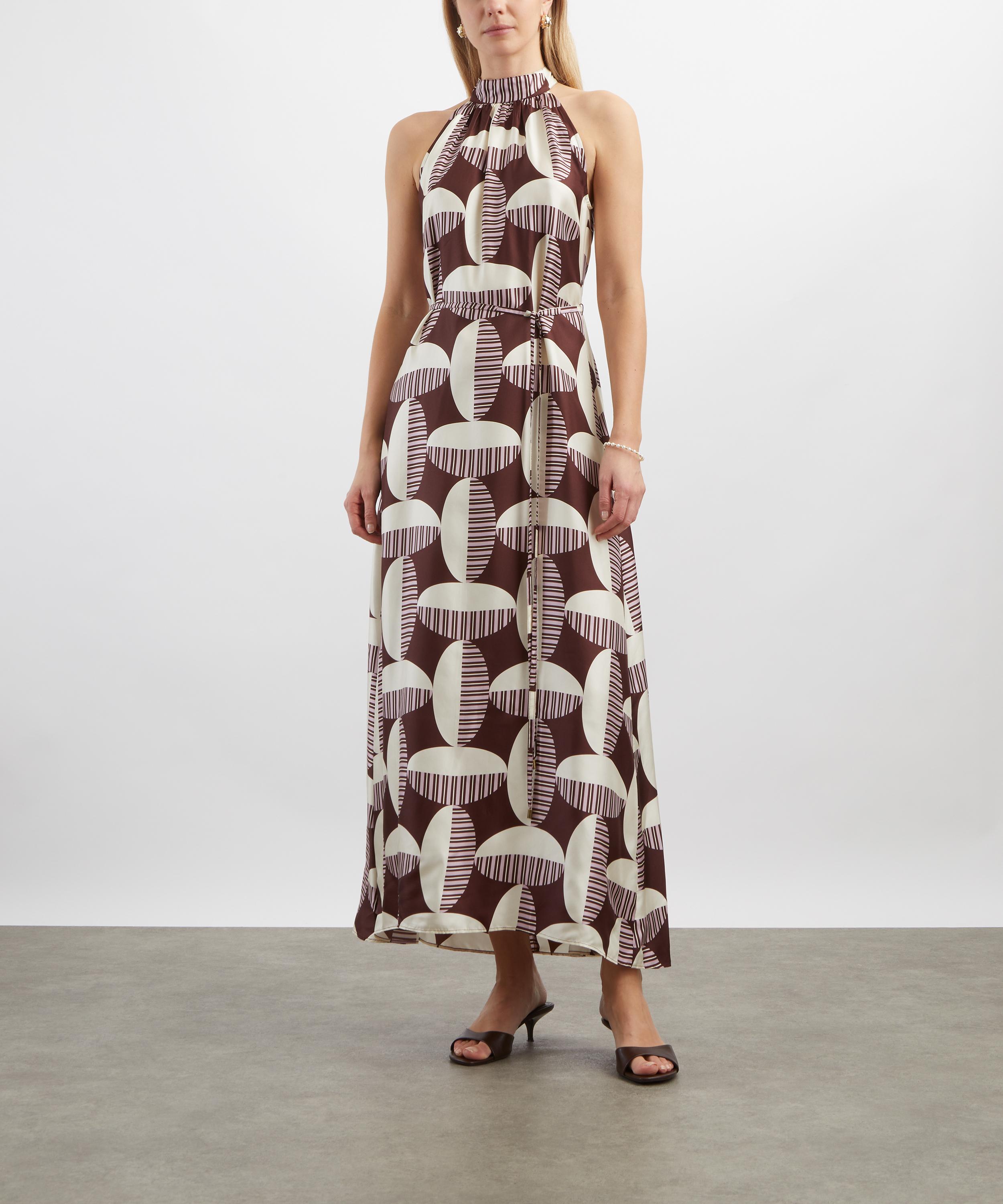 Mondo Corsini - Amal Cacao Circolo Silk Dress image number 2