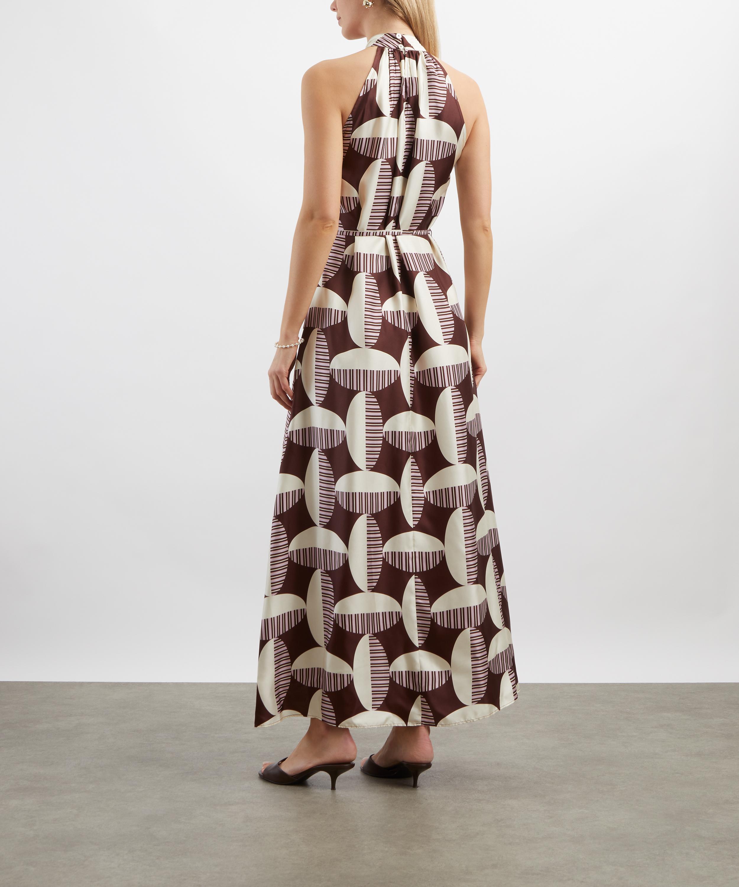 Mondo Corsini - Amal Cacao Circolo Silk Dress image number 3