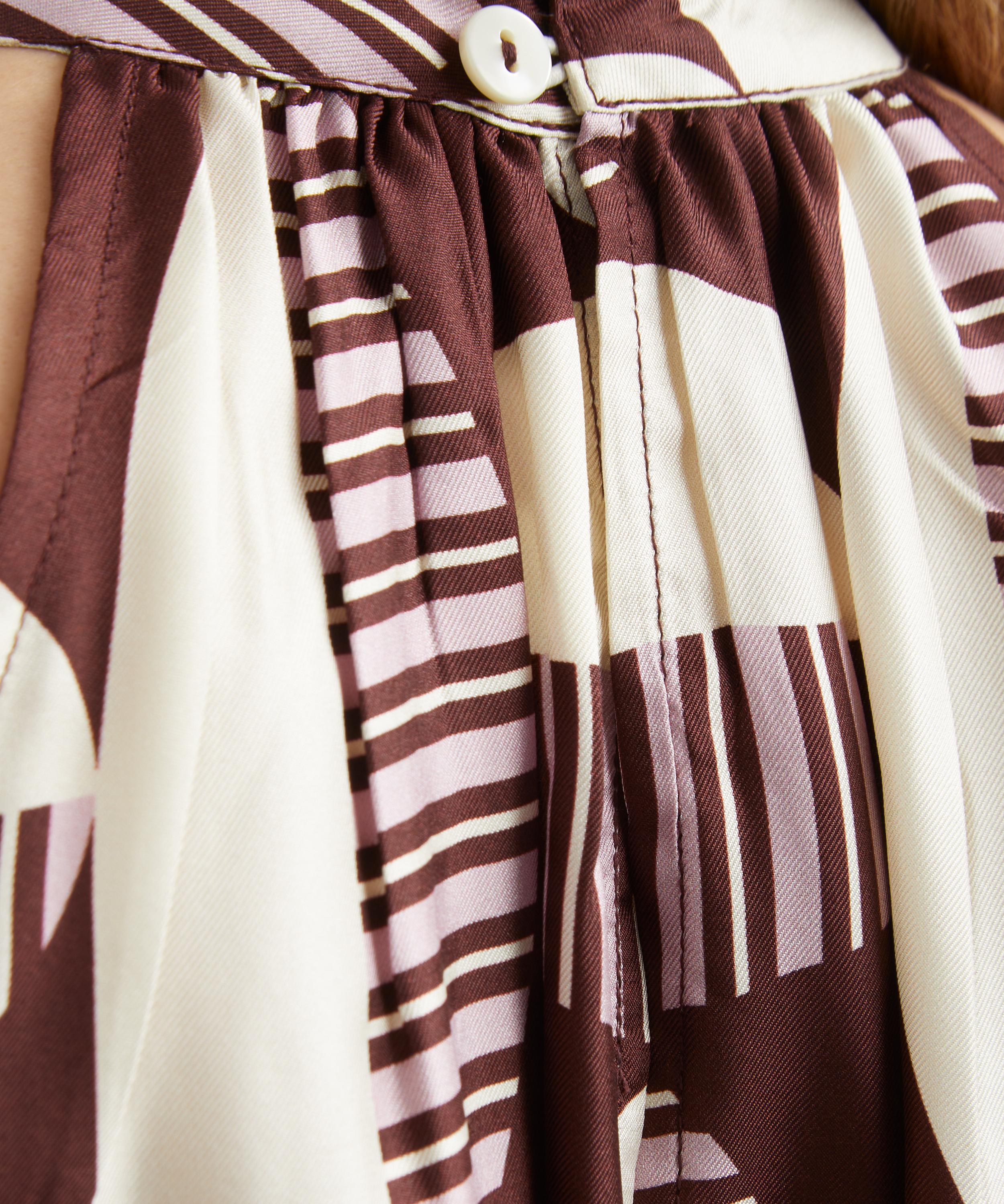 Mondo Corsini - Amal Cacao Circolo Silk Dress image number 4