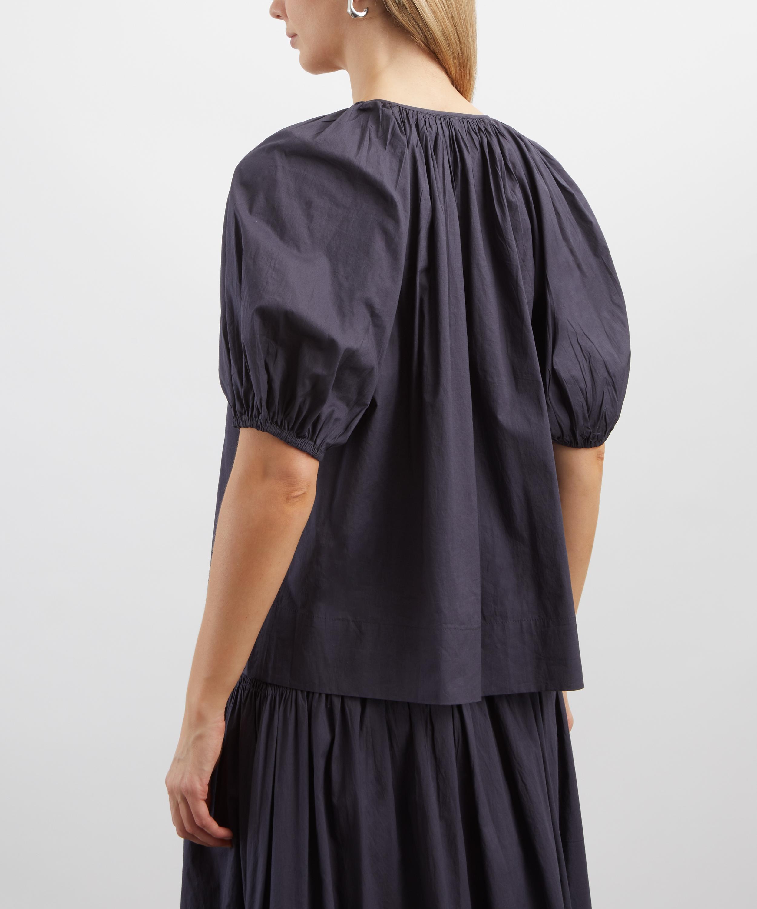Mondo Corsini - Esmeralda Midnight Cotton Blouse image number 3