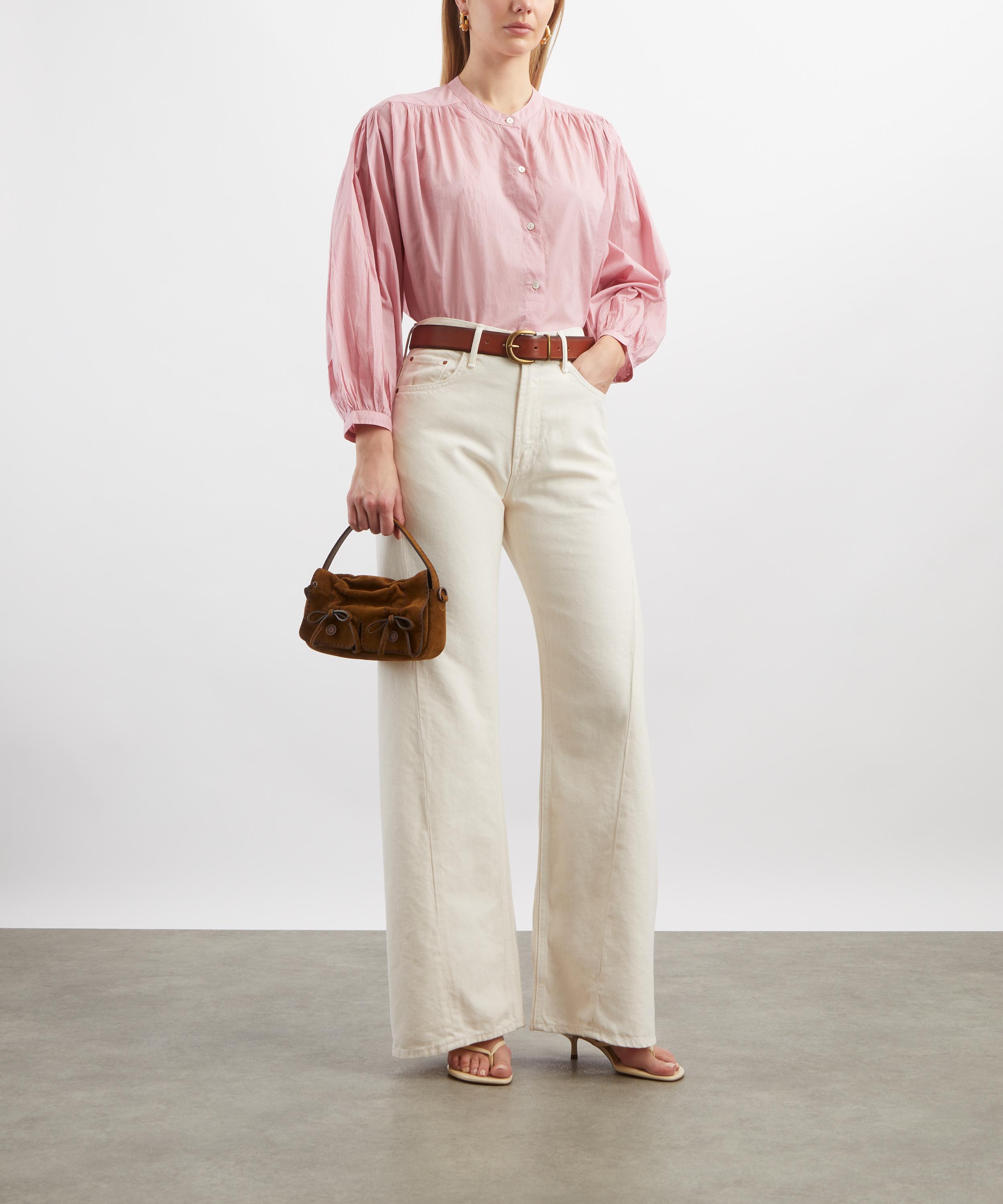Mondo Corsini - Como Blush Cotton Voile Blouse image number 1