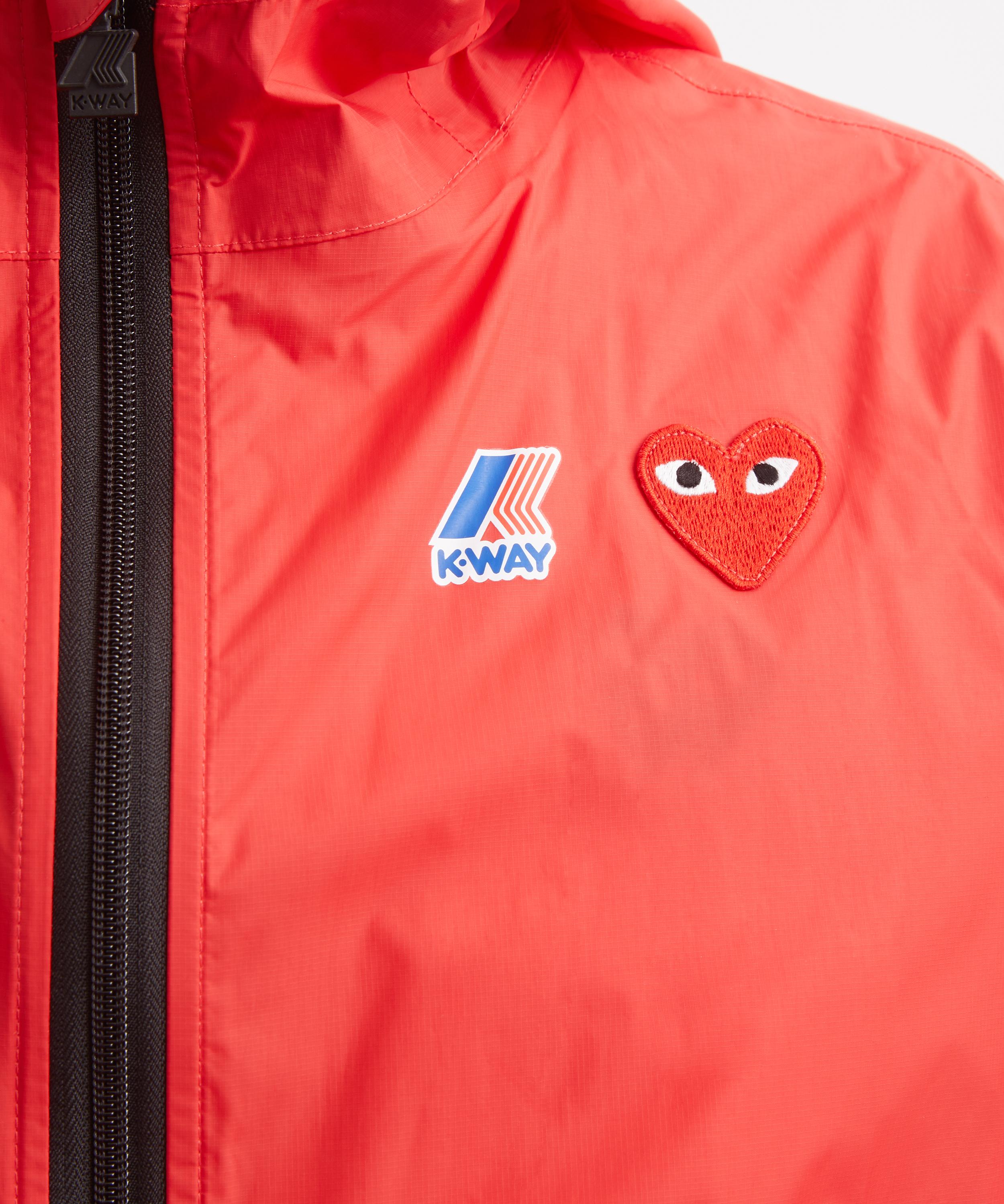 Comme des Gar&ccedil;ons Play - x K-Way Full-Zip Packable Jacket image number 4