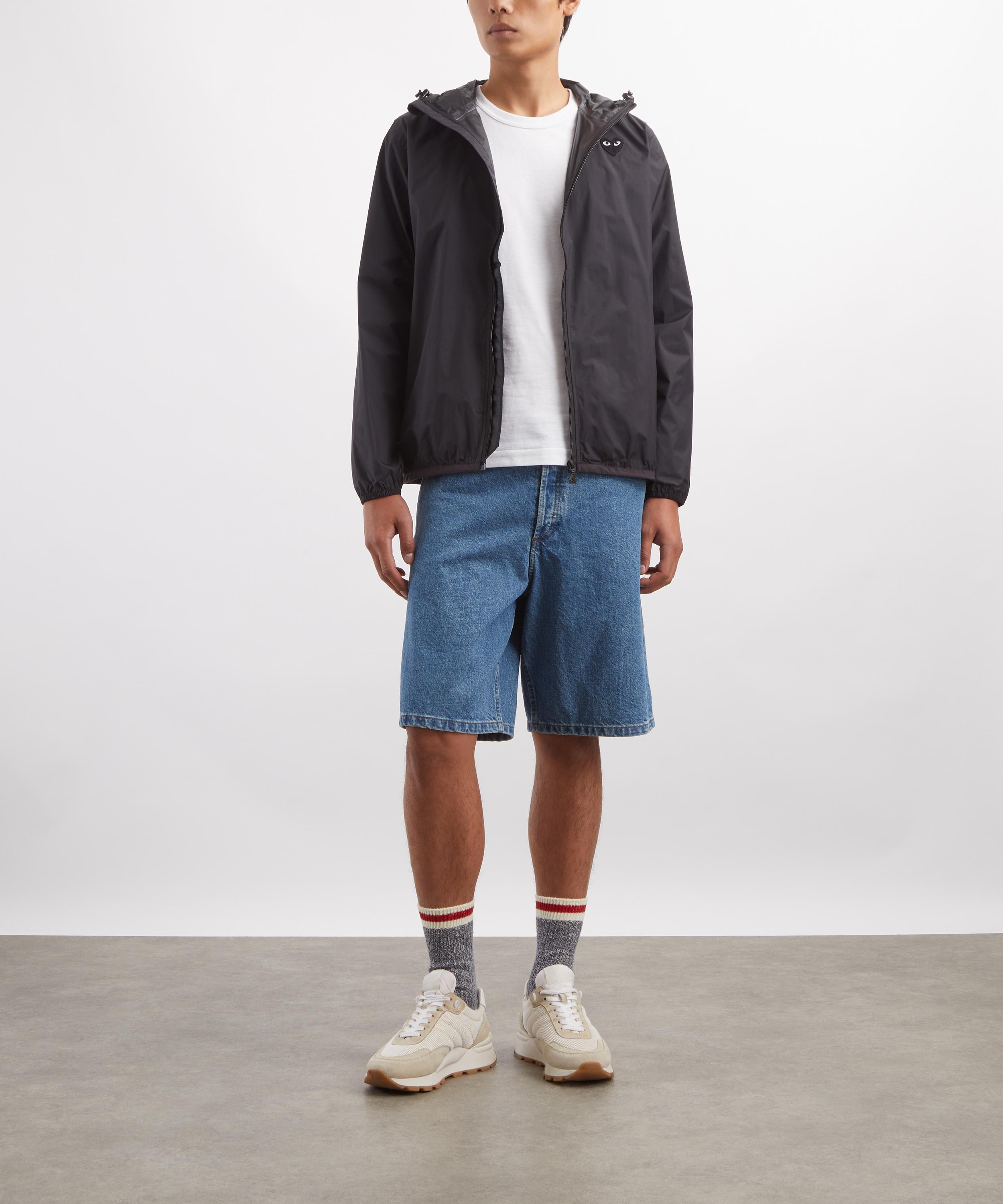 Comme des Gar&ccedil;ons Play - x K-Way Black Emblem Full-Zip Packable Jacket image number 1