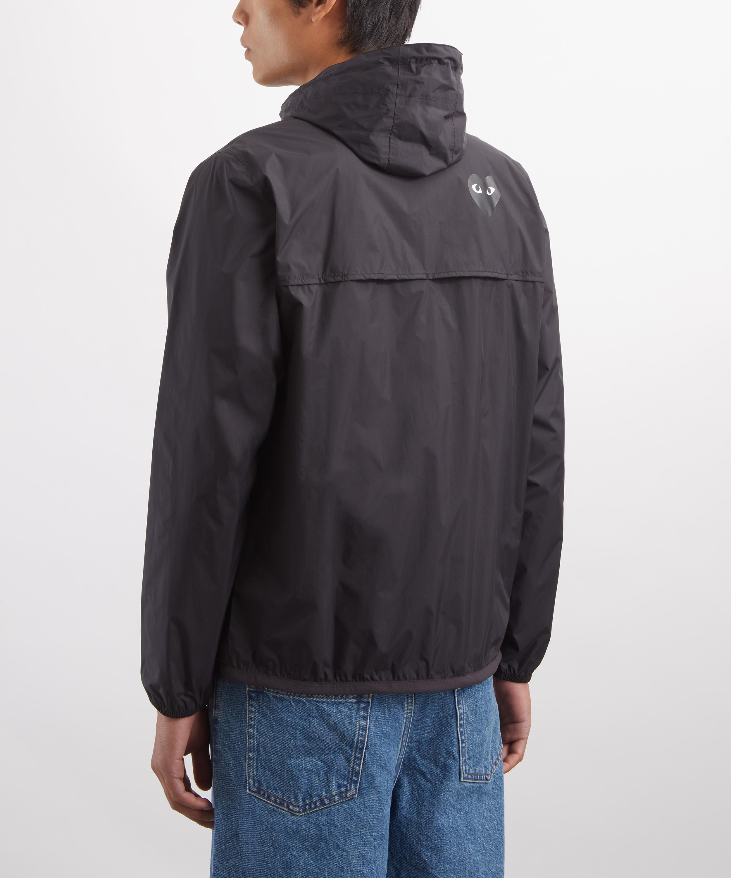 Comme des Gar&ccedil;ons Play - x K-Way Black Emblem Full-Zip Packable Jacket image number 3