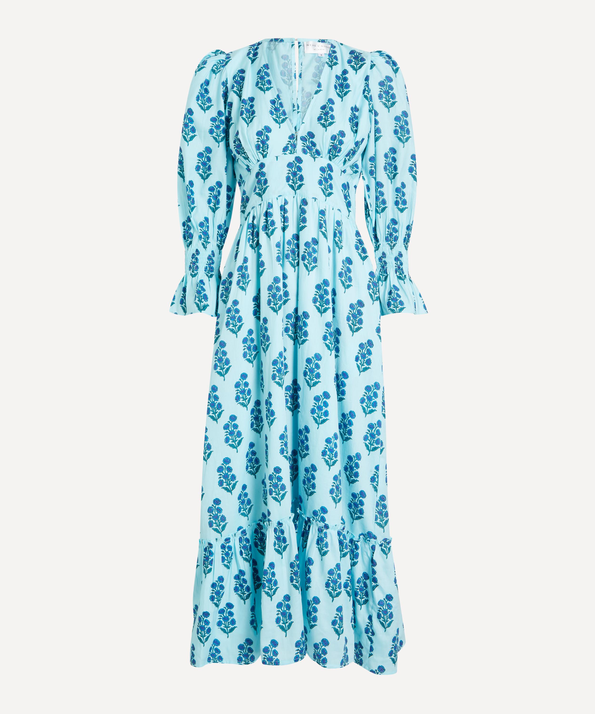 Neve & Noor - Sophia Azure Fan Dress