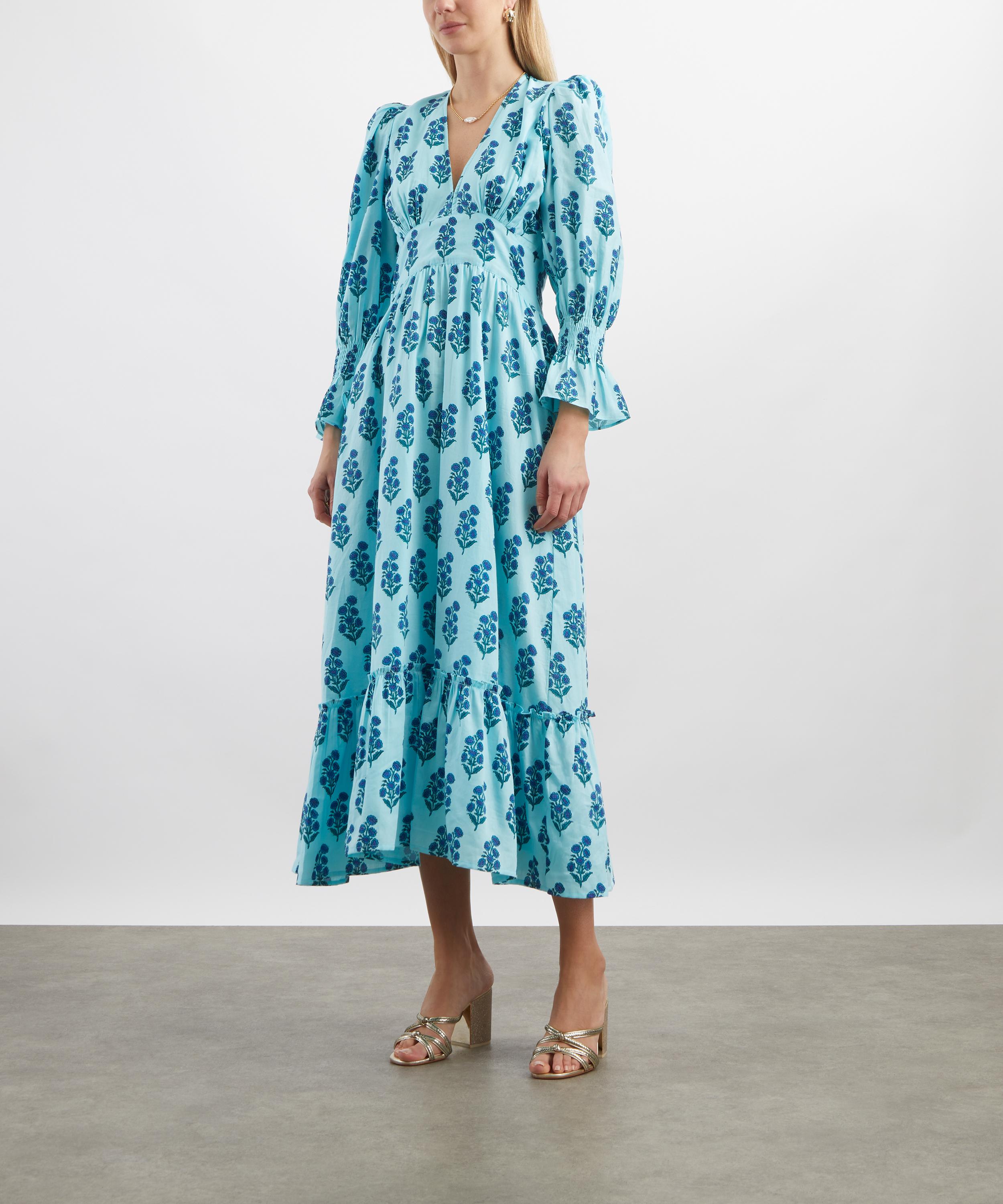 Neve & Noor - Sophia Azure Fan Dress image number 2