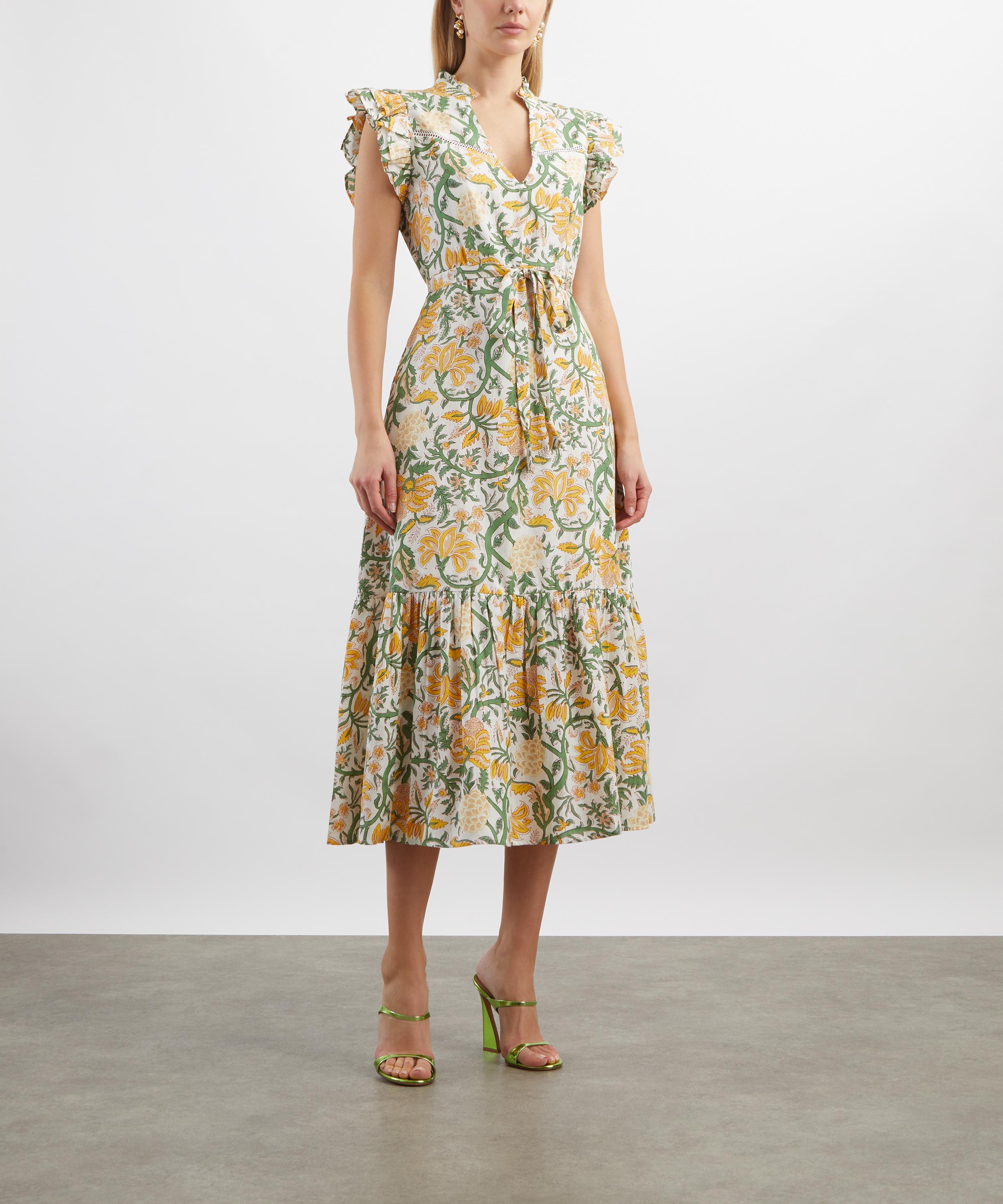 Neve & Noor - Allegra Golden Flora Dress image number 2