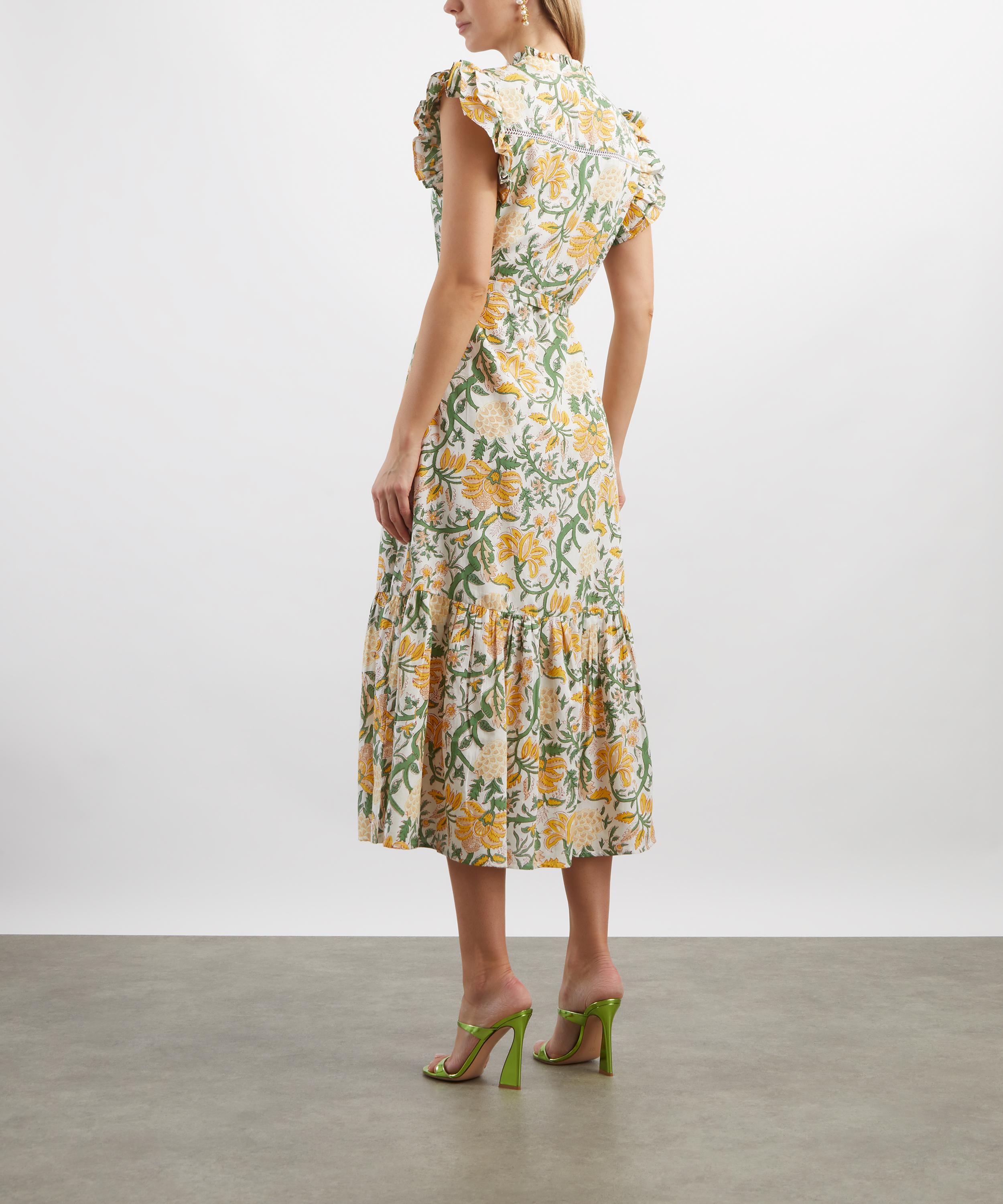 Neve & Noor - Allegra Golden Flora Dress image number 3