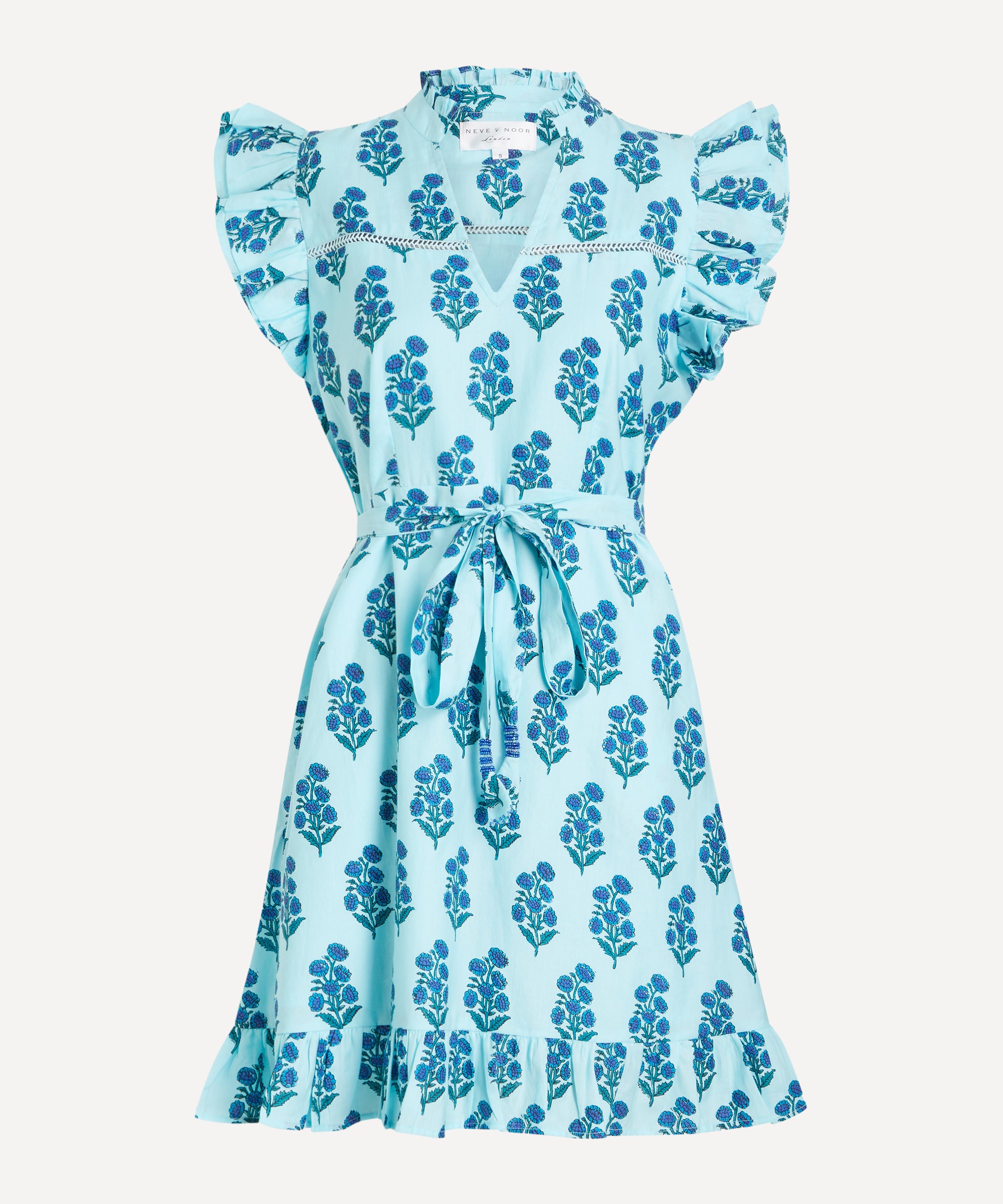 Neve & Noor - Lily Azure Fan Dress