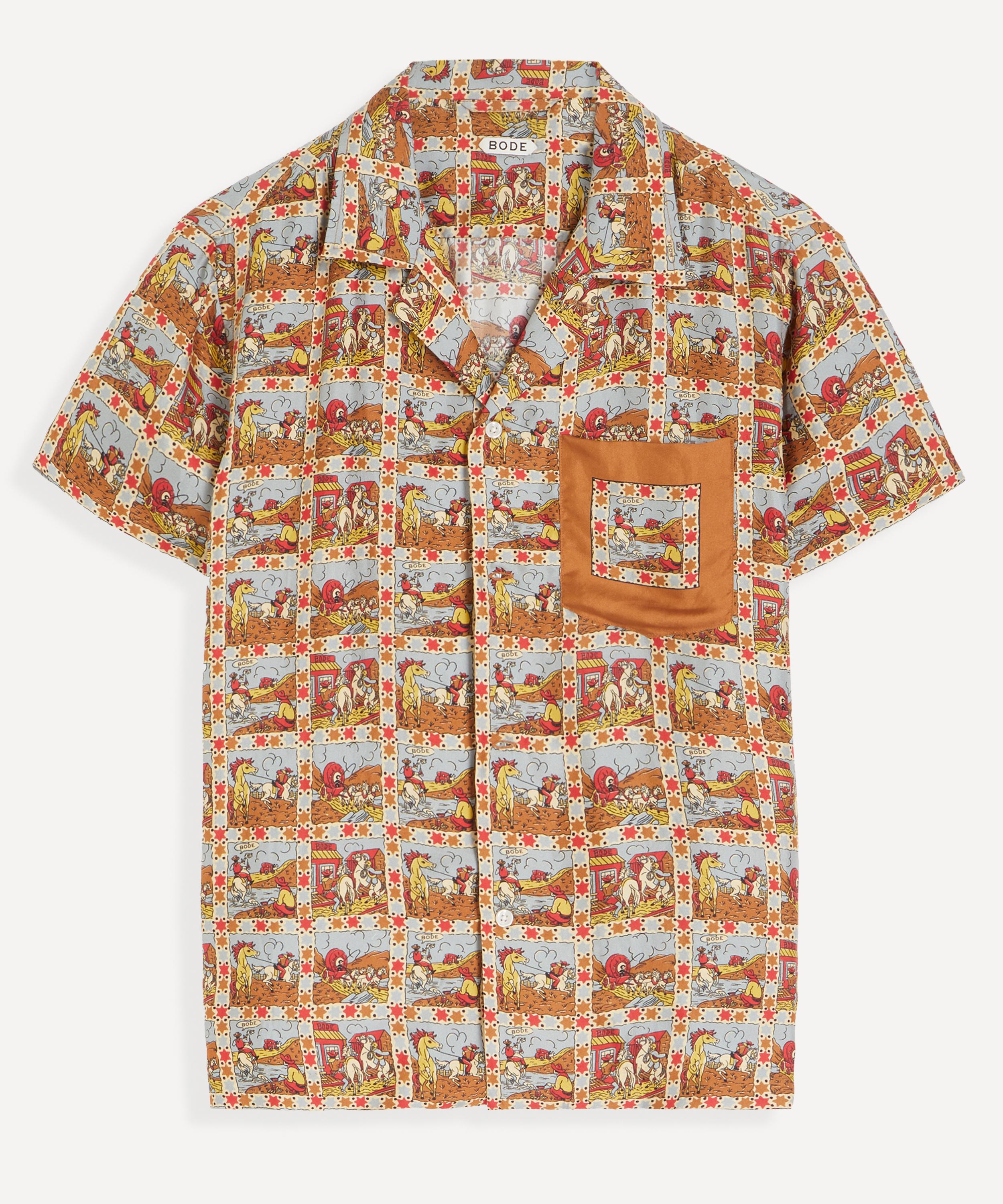 Bode - Cowboy Comic Short-Sleeve Shirt
