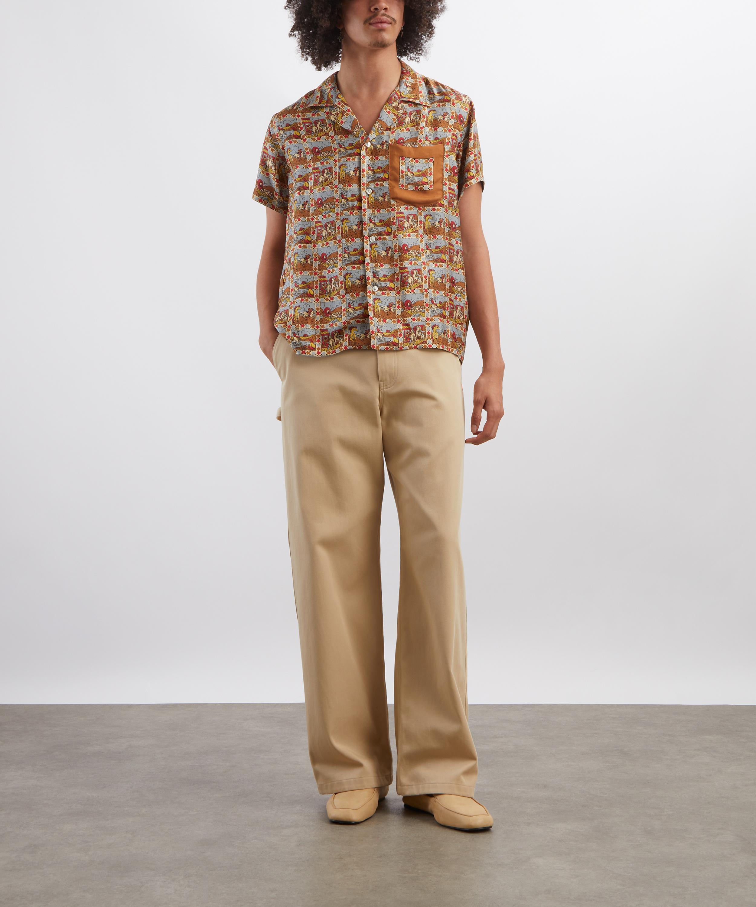 Bode - Cowboy Comic Short-Sleeve Shirt image number 1