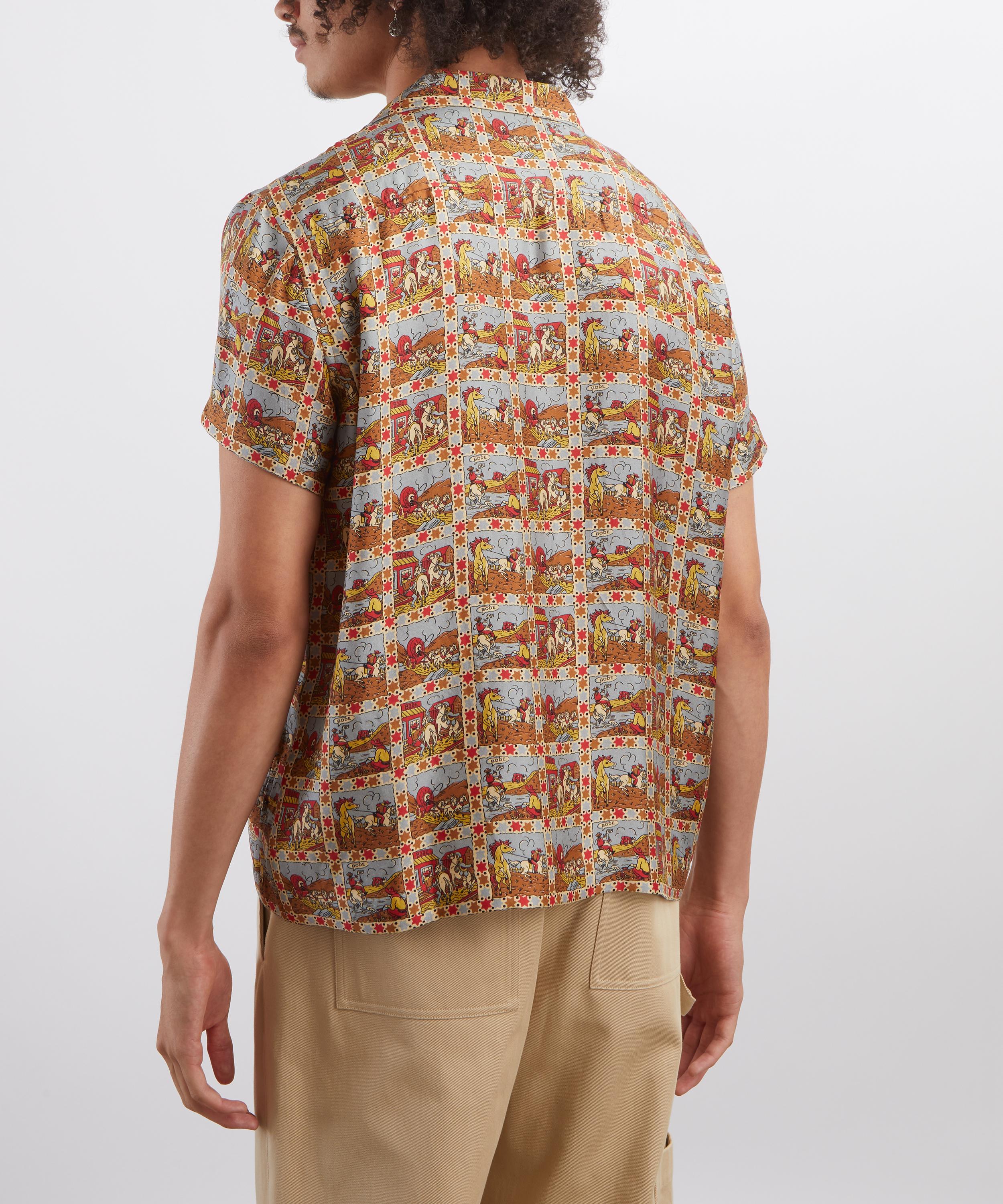 Bode - Cowboy Comic Short-Sleeve Shirt image number 3