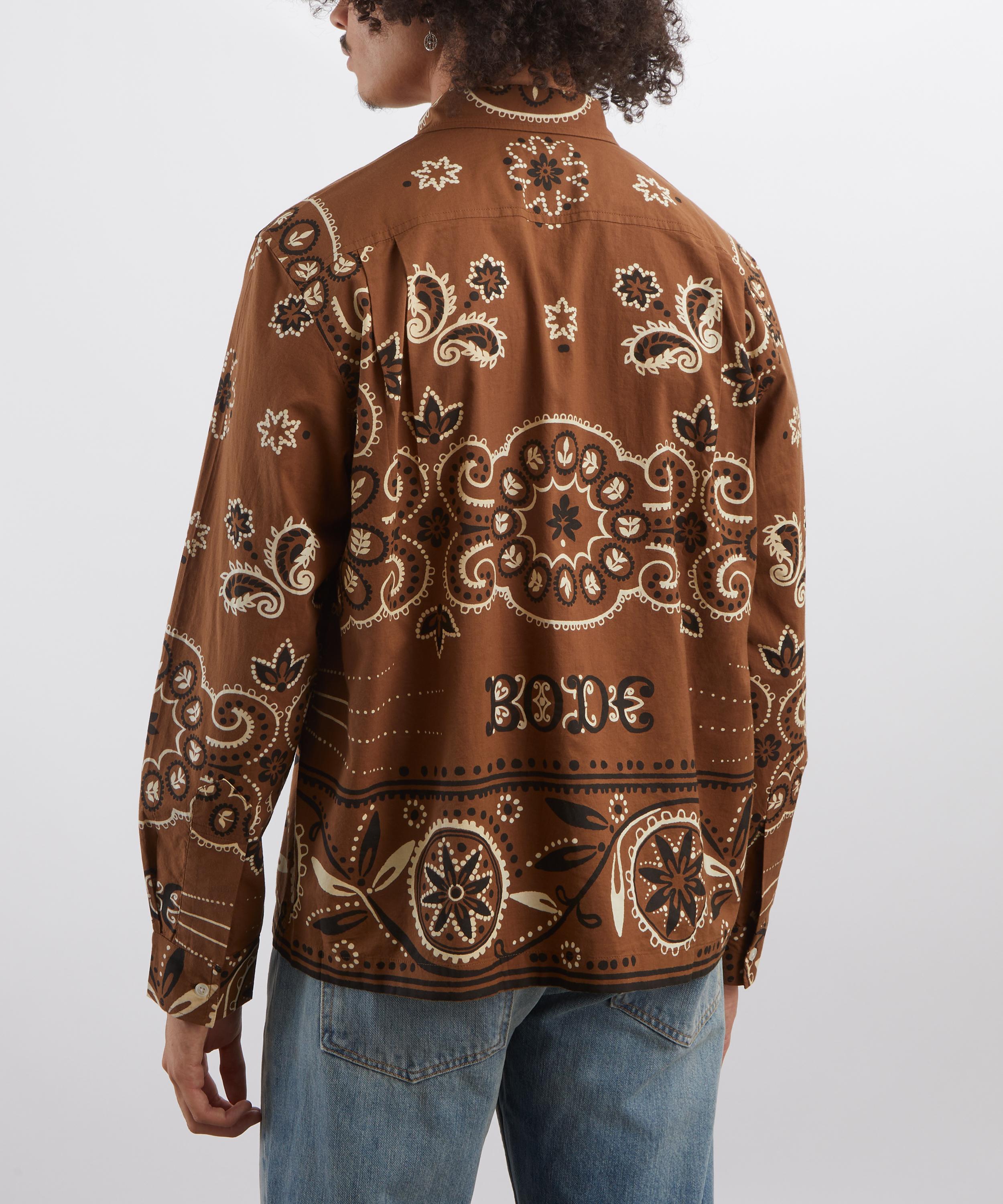 Bode - Bandana Print Long-Sleeve Shirt image number 3