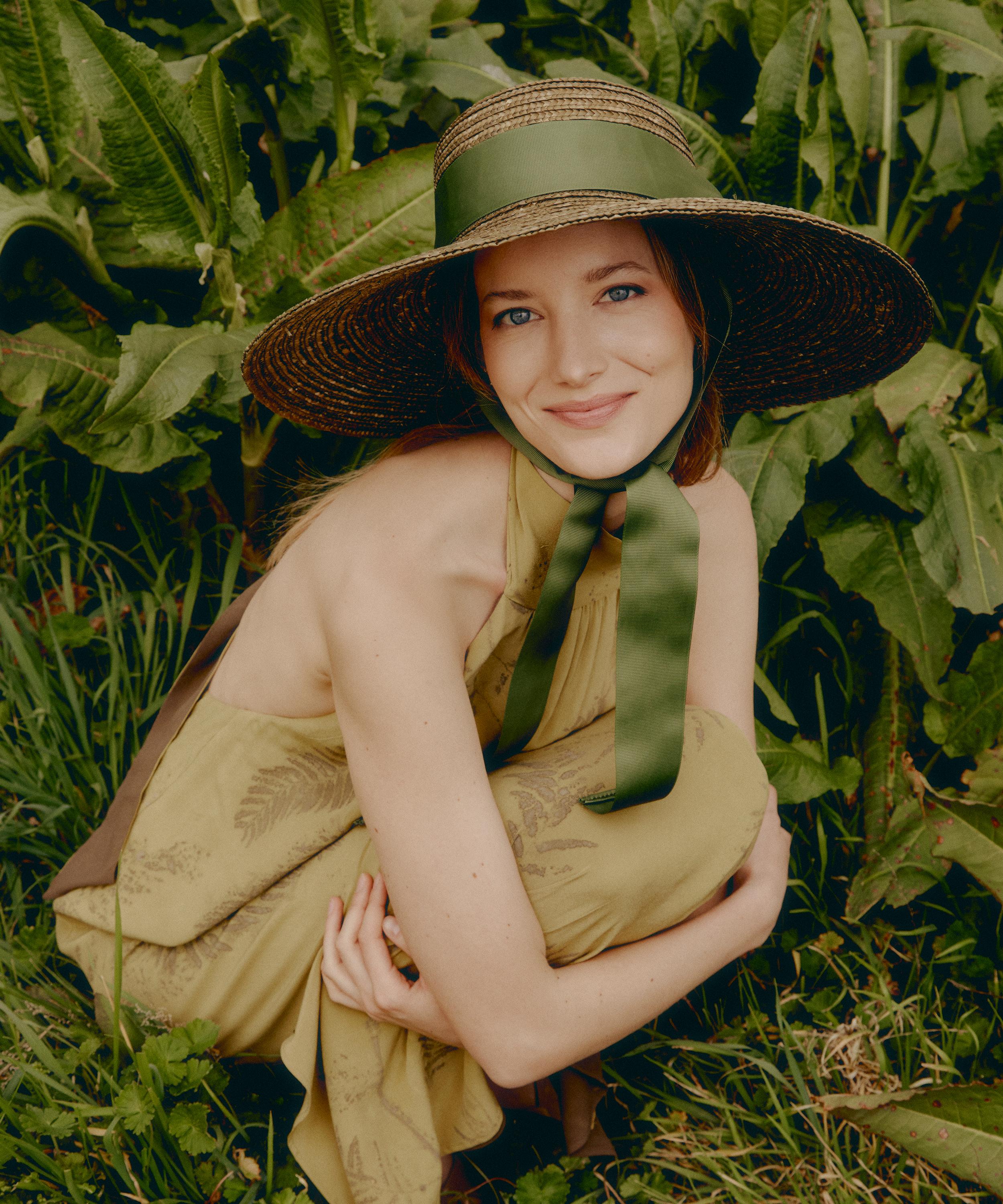 Zahati - Cuchi Olive-Green Flow Hat image number 1